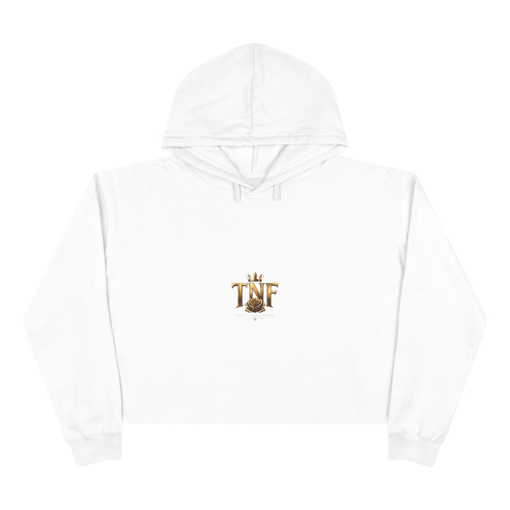 Cropped Hoodie — TNF Gold Crown & Rose Logo