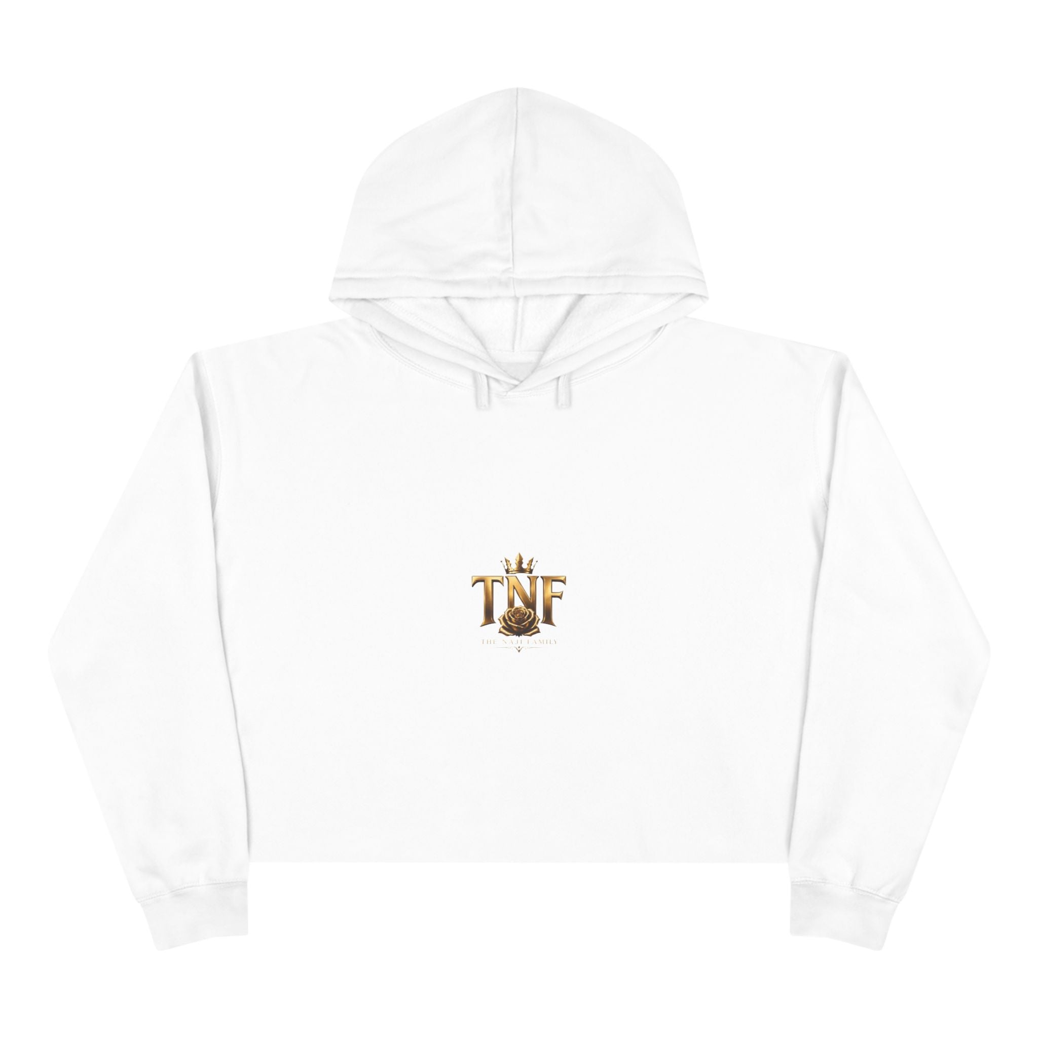 Cropped Hoodie — TNF Gold Crown & Rose Logo