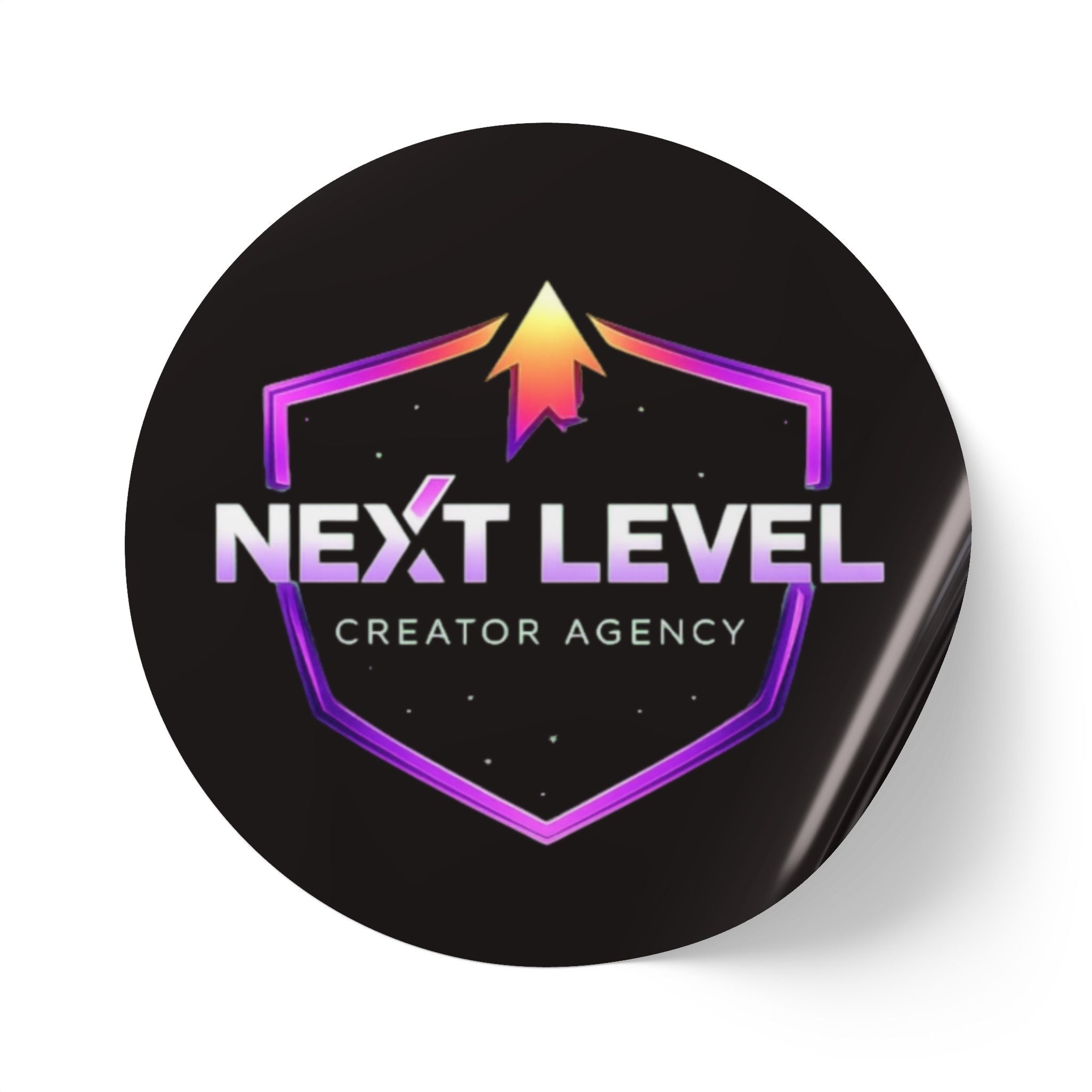 Next Level Round Sticker Labels – Branded Logo Sticker Rolls for Packaging & Promotions