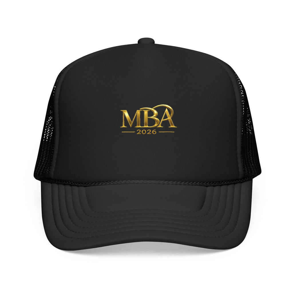 MBA 2026 Trucker Hat - Gold Embroidered Foam Mesh Cap