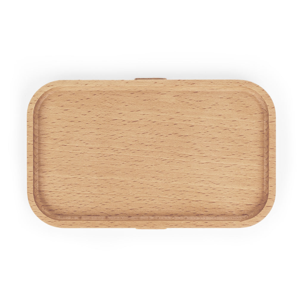 Team Stauding Bento Lunch Box — Fire & Ice Gaming Logo Wooden Lid