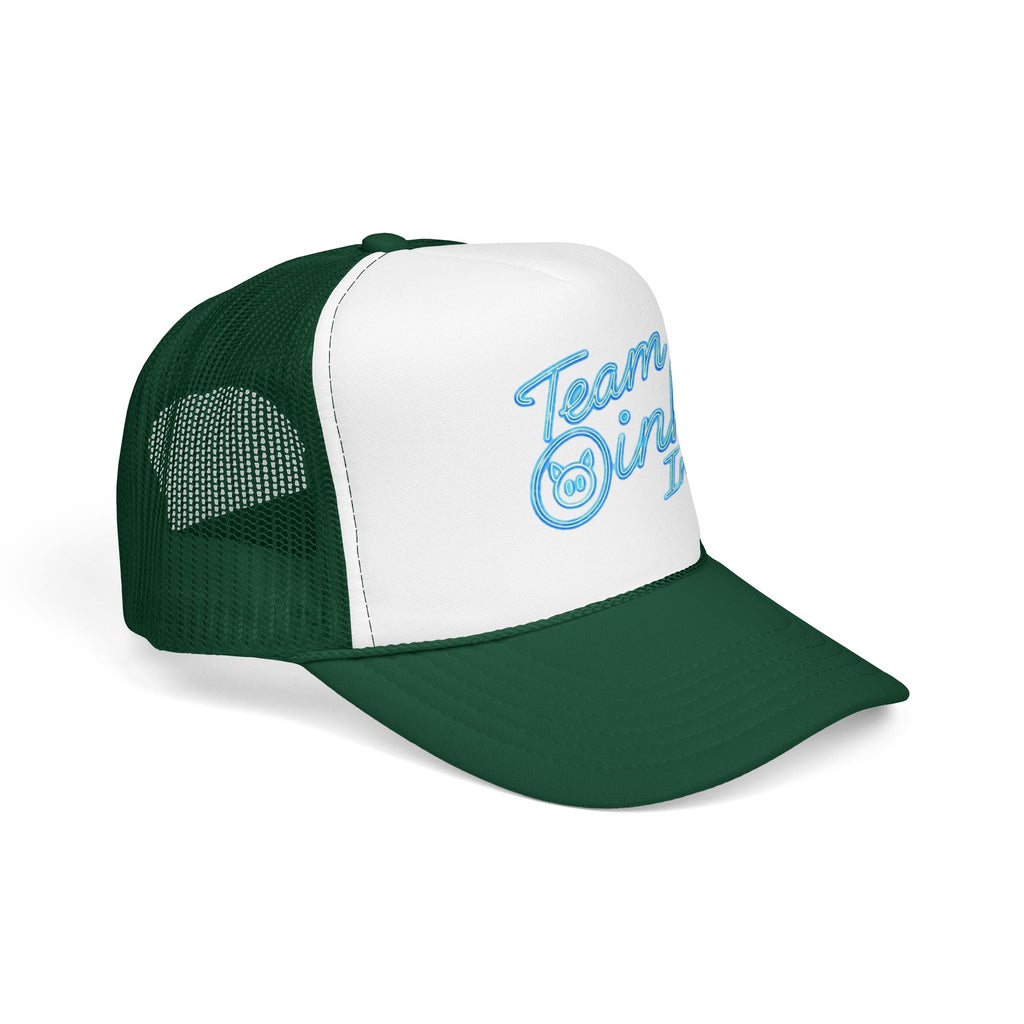 Team Oink Inc. Trucker Hat — Retro Embroidered Foam Cap