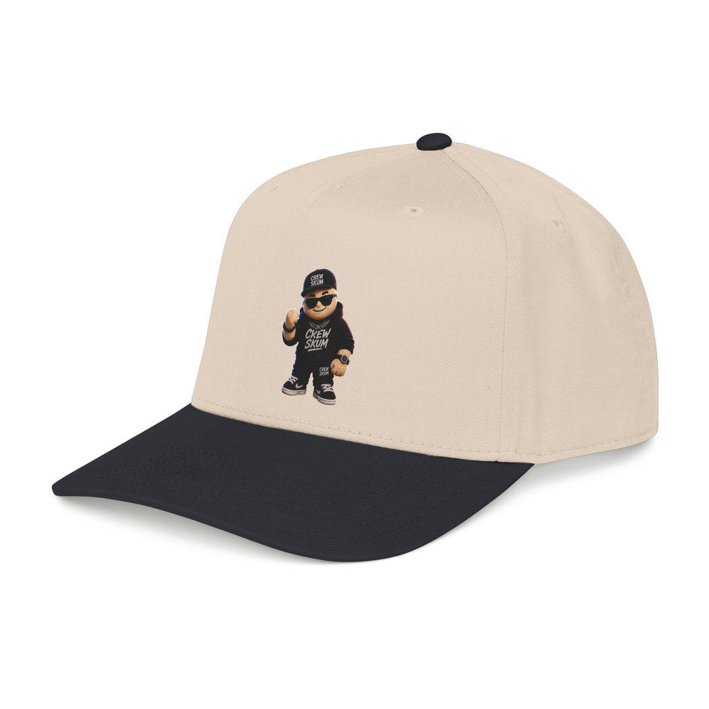 Emo Bear Streetwear Baseball Cap — 'Crew Strong' Embroidered Dad Hat