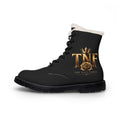 Fur-Lined Leather Boots — 'TNF' Gold Crest Women's Winter Boots