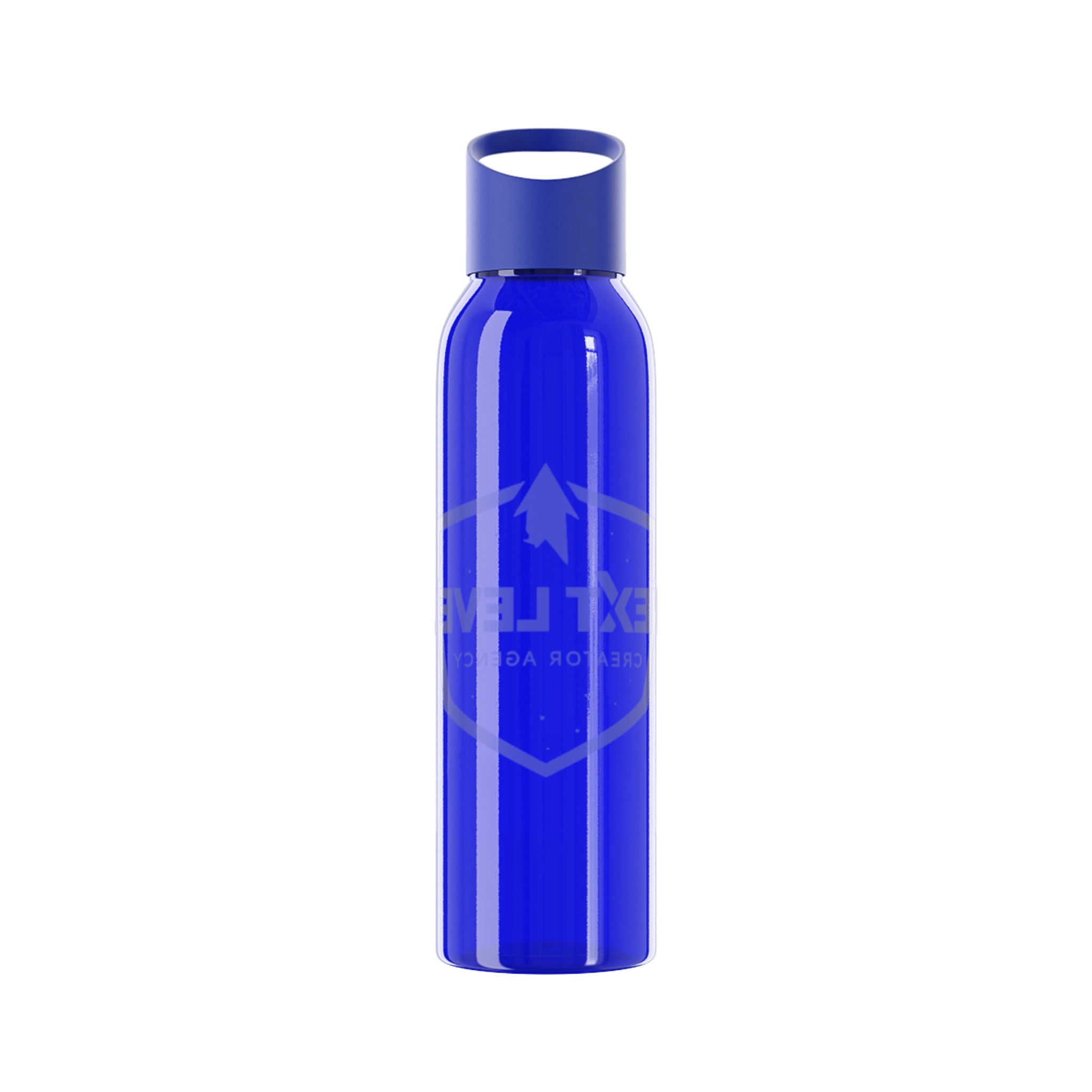 Sky Water Bottle — Clear Bottle with Gradient Arrow Logo (Next Level Creator Agency)