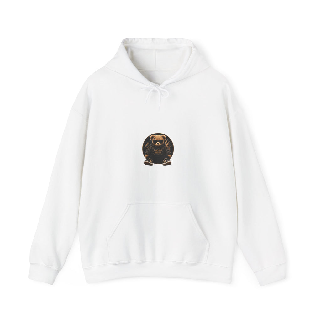 Bear Graphic Hoodie — 'Pas de Swipe' Cute Round Bear Pullover