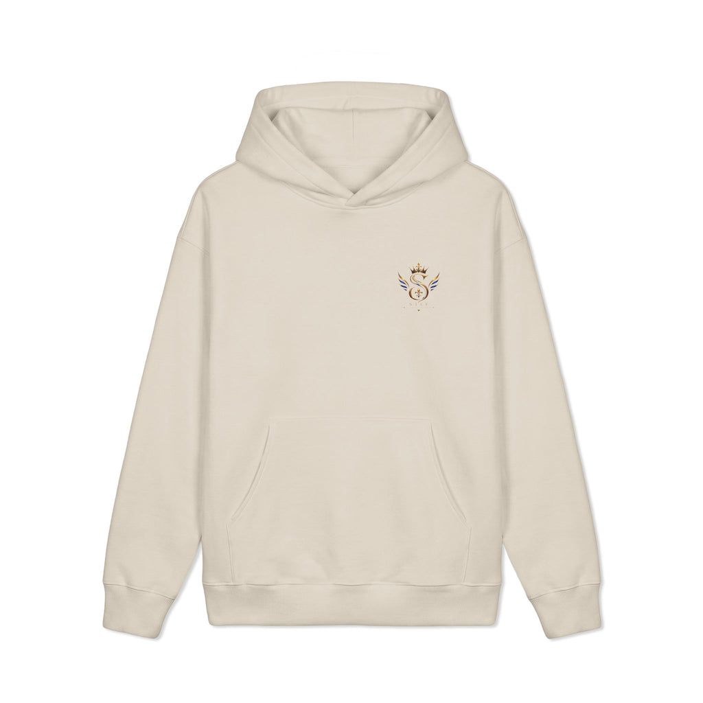 Crowned S Monogram Hoodie — Stef Gold Royal Crest Sweatshirt