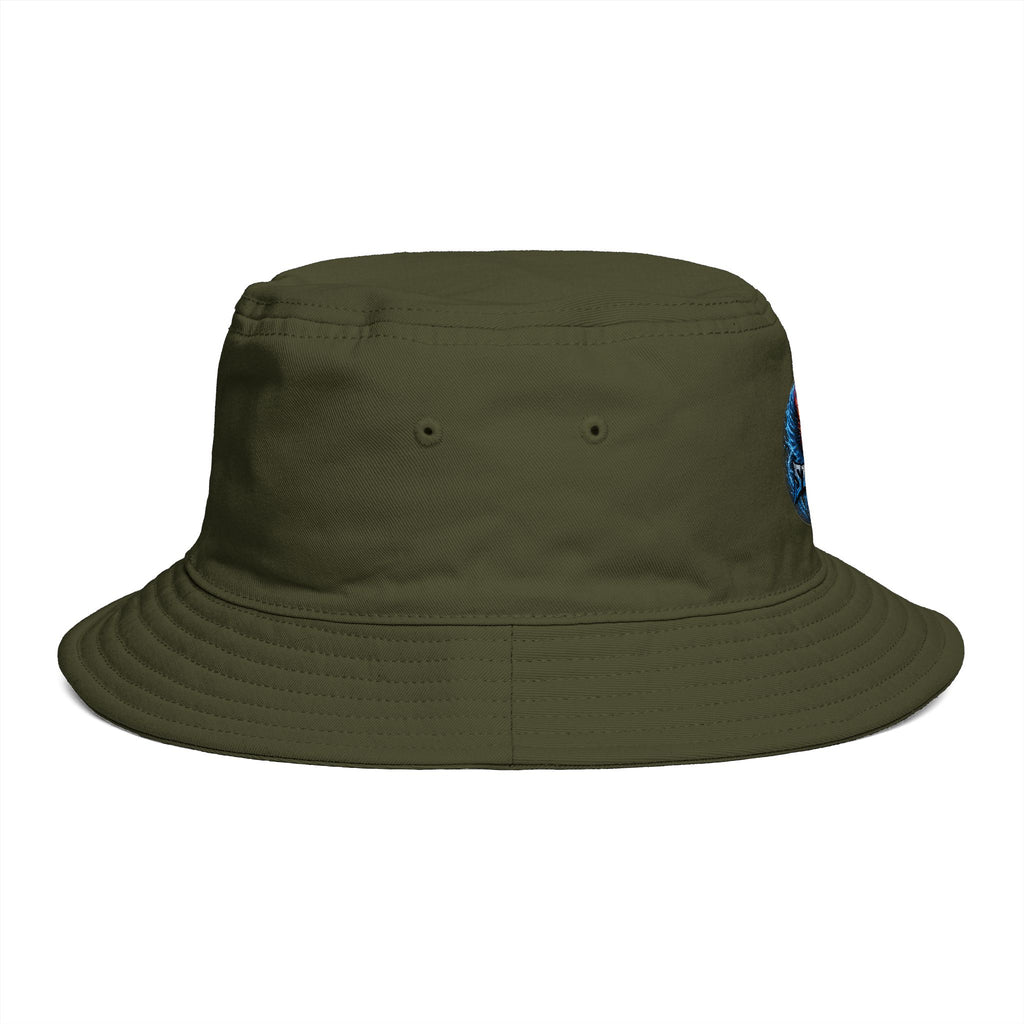 Next Level Creation Agency Brown Bucket Hat — Logo Embroidered Streetwear