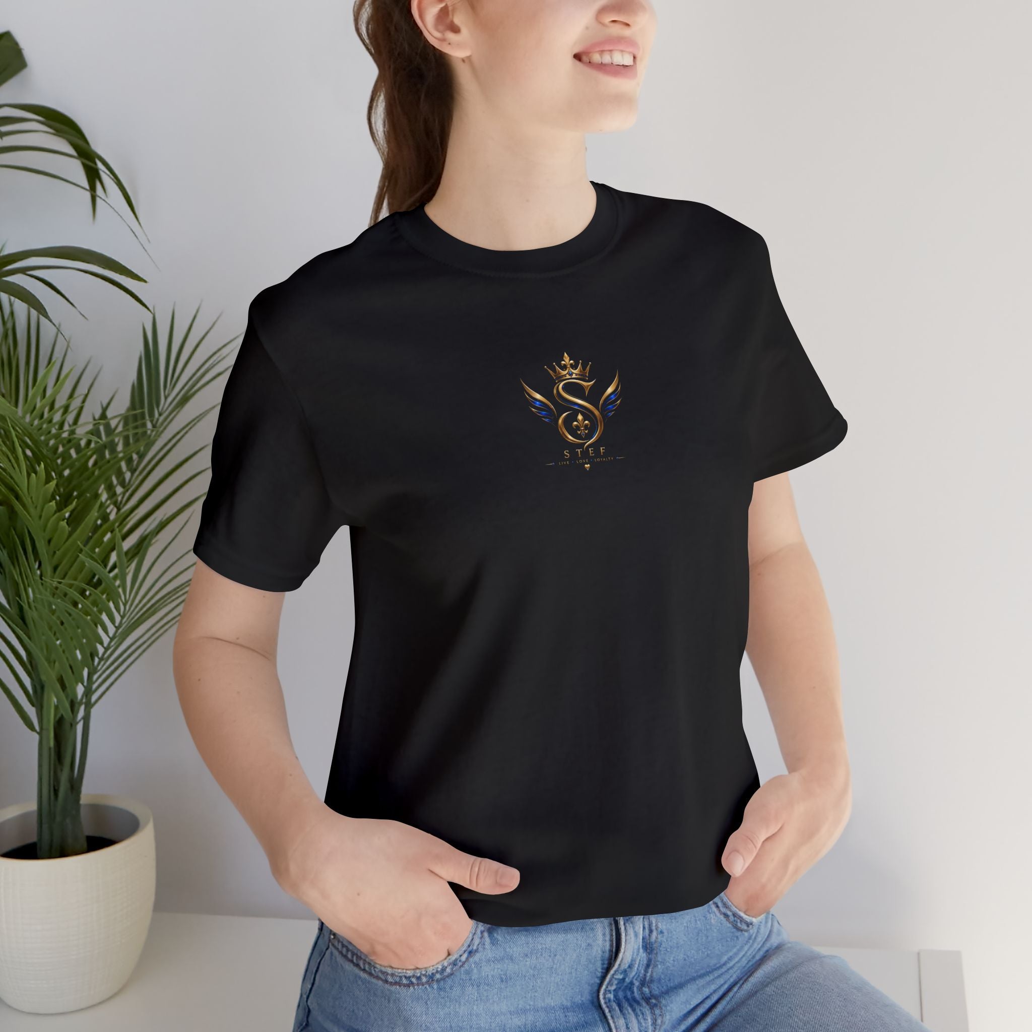 Royal S Crest T-Shirt — Gold Crown Monogram Tee