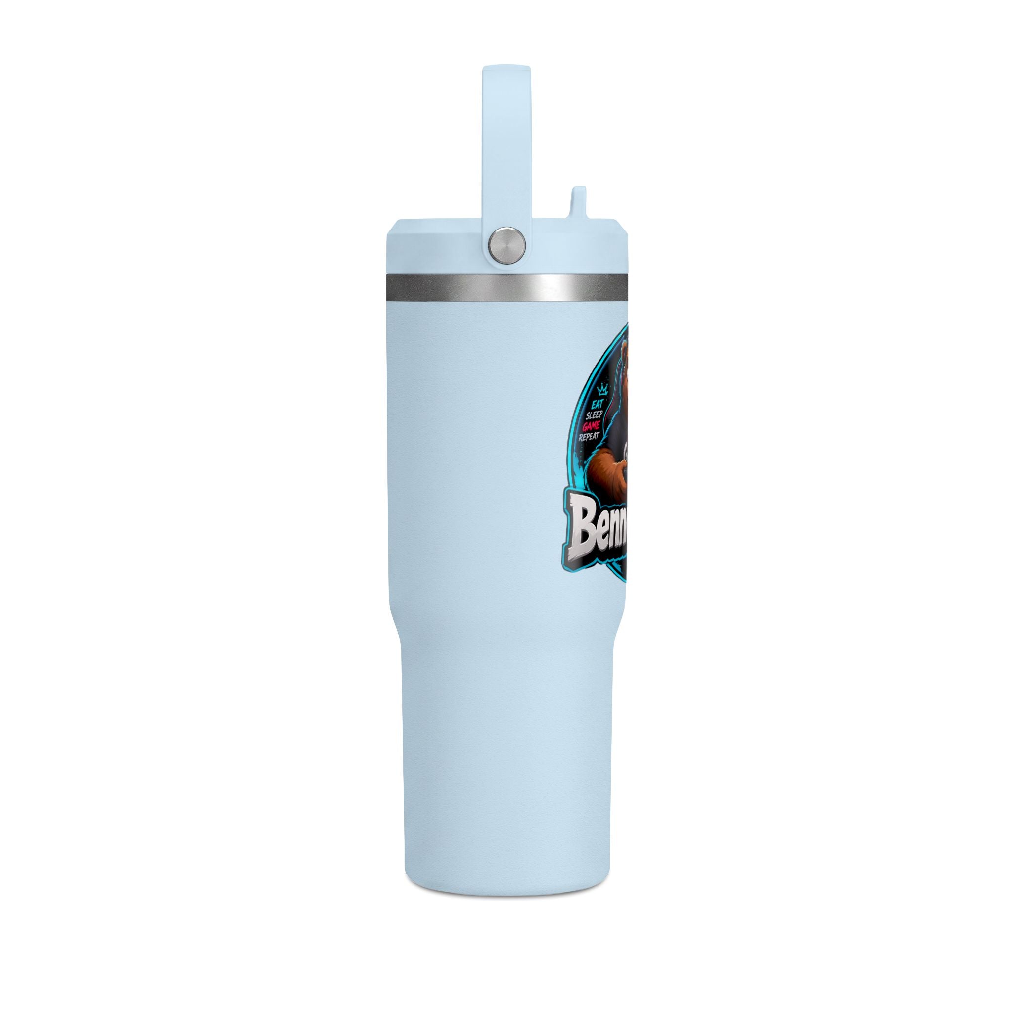 Benno The Bear 32oz Tumbler — Insulated Gaming Travel Bottle