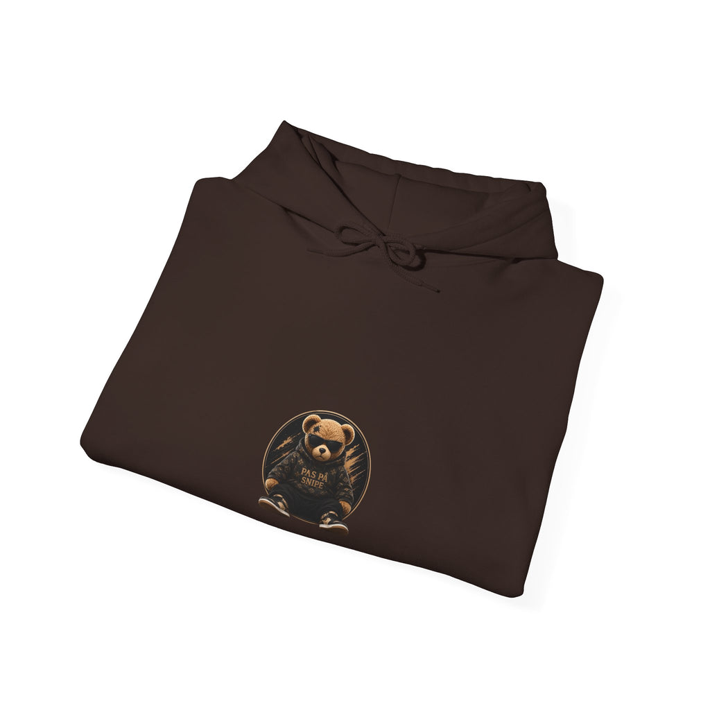 Bear Graphic Hoodie — 'Pas de Swipe' Cute Round Bear Pullover