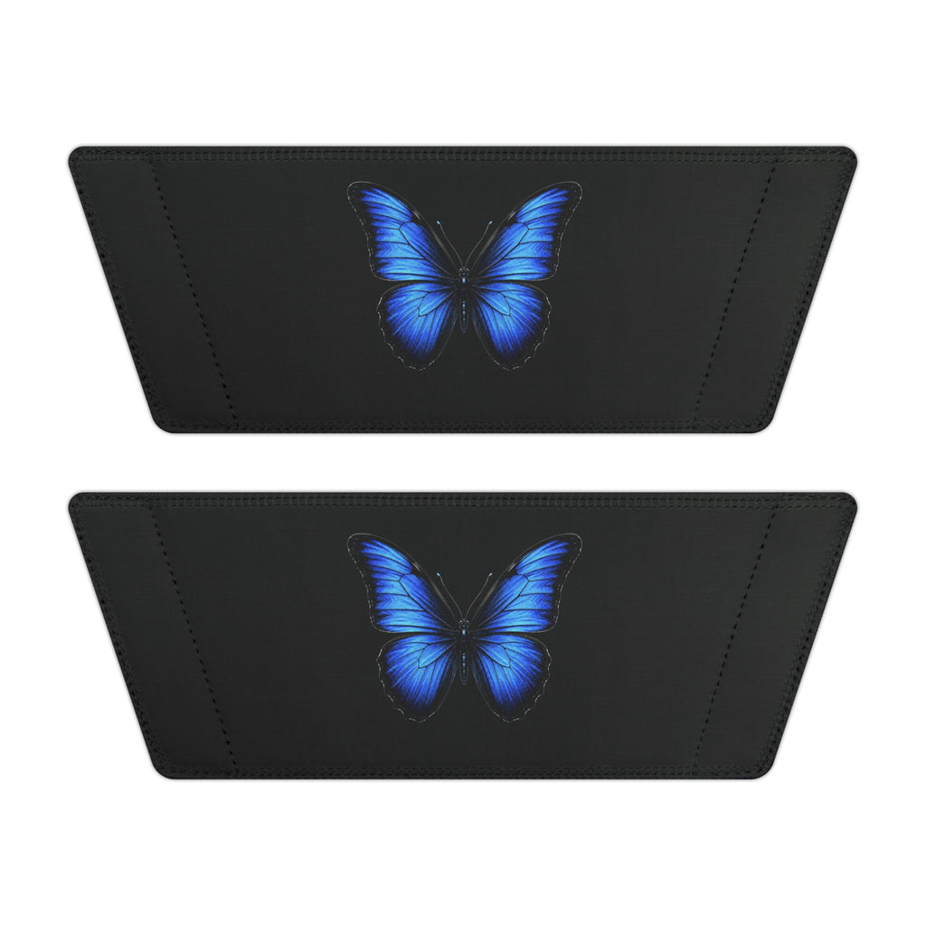 Men's Butterfly Slide Sandals — Blue Neon Wing Removable-Strap Slides
