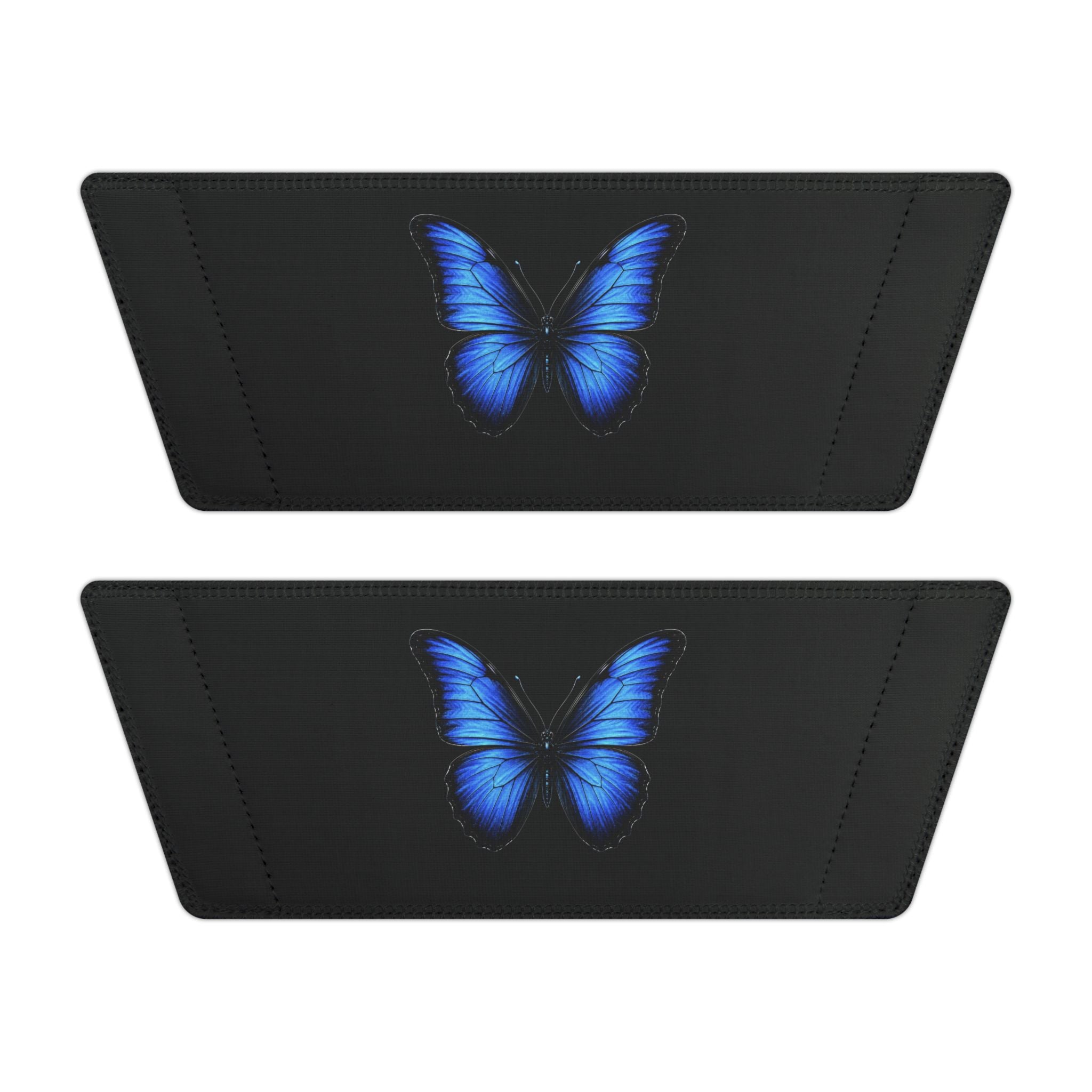 Men's Butterfly Slide Sandals — Blue Neon Wing Removable-Strap Slides