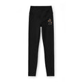 Women’s Luxe Leggings — Black High-Waist Workout Leggings with Small Gorilla Graphic