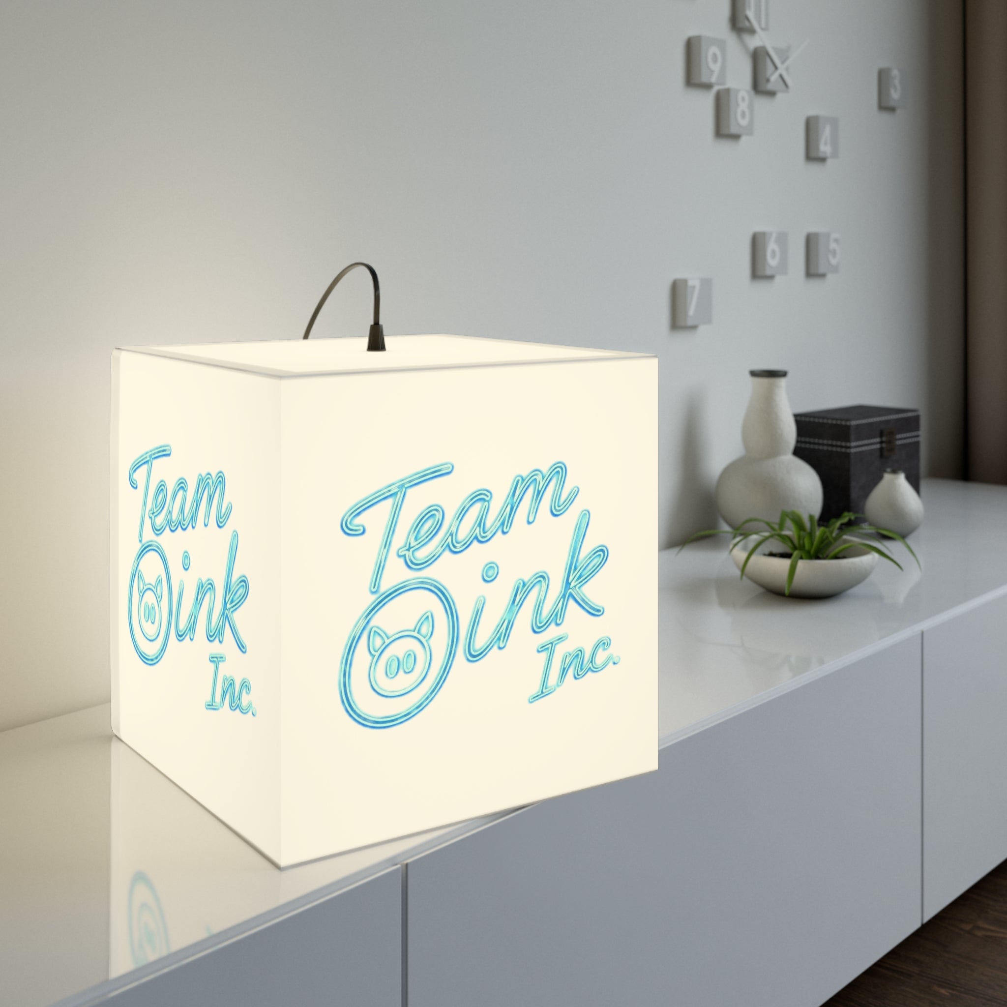 Team Oink Inc. Light Cube Lamp
