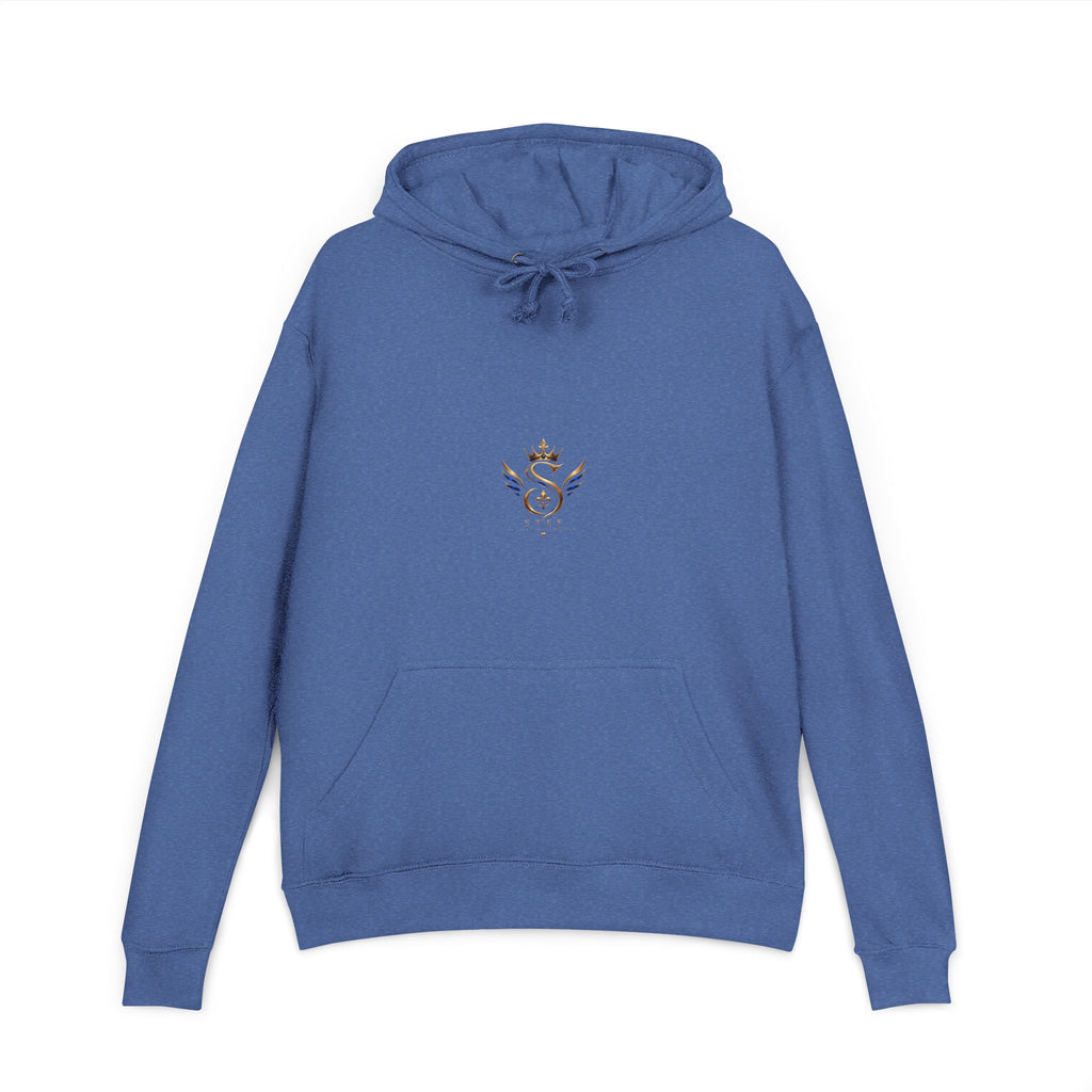 Crown S Wings Hoodie — Gold Fleur-de-Lis Logo French Terry Sweatshirt