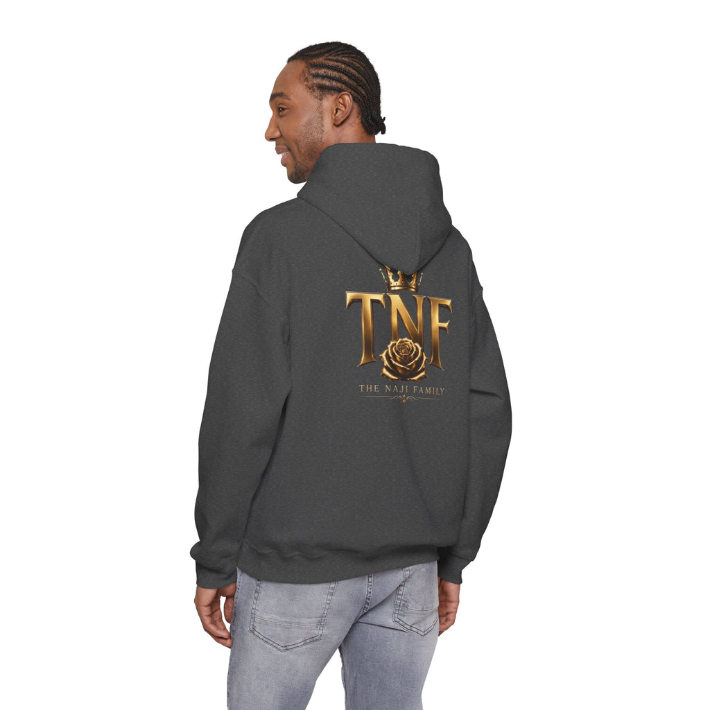 TNF Gold Rose Hoodie — Elegant Crown Logo Pullover