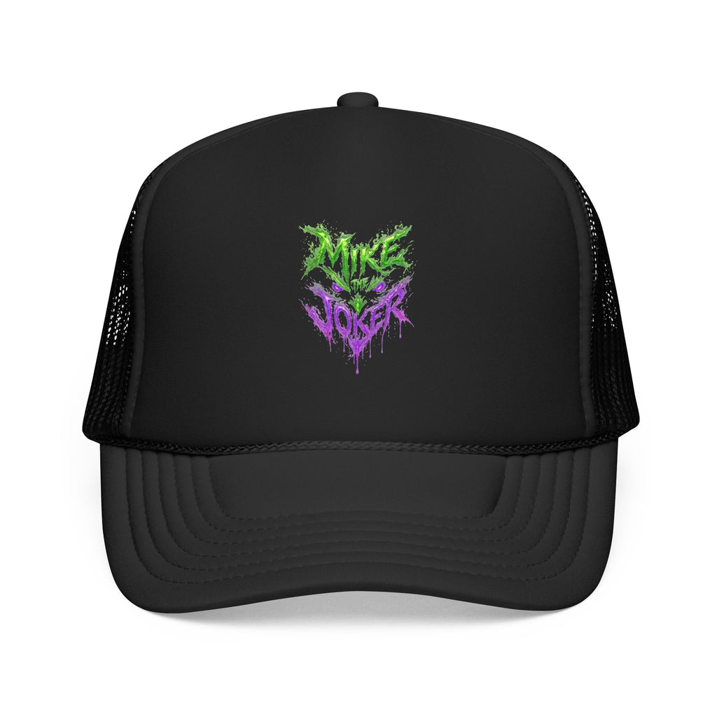Trucker Hat with Neon Grunge Heart Logo