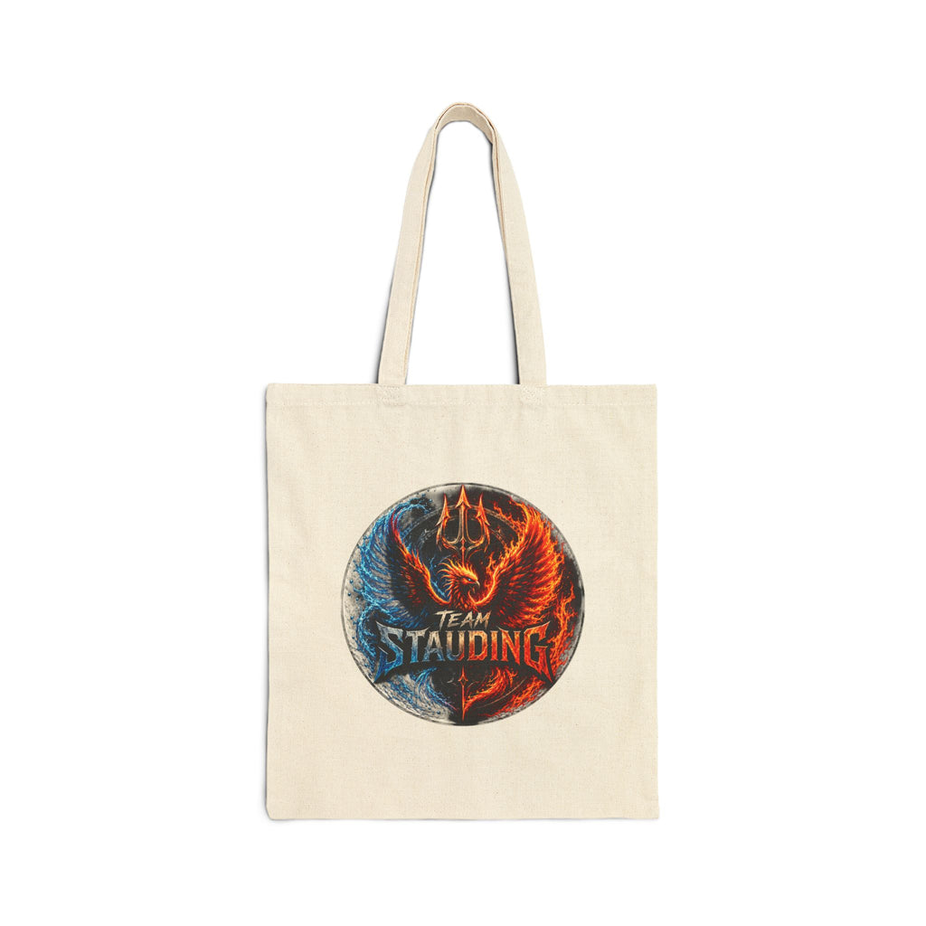 Tote Bag Team Stauding Phoenix & Trident Circle Design