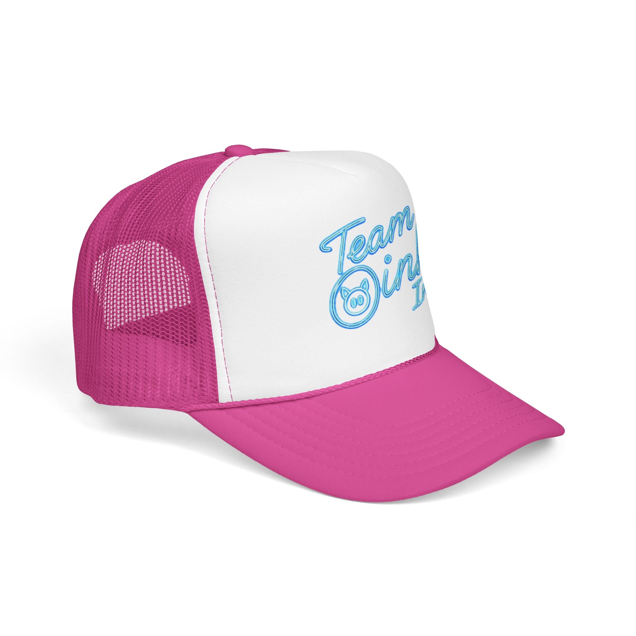 Team Oink Inc. Trucker Hat — Retro Embroidered Foam Cap