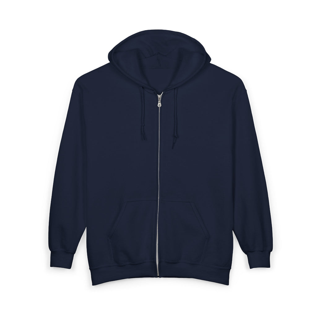 Bear Protector Zip Hoodie — 'Pas de Venin' Vintage Teddy Graphic