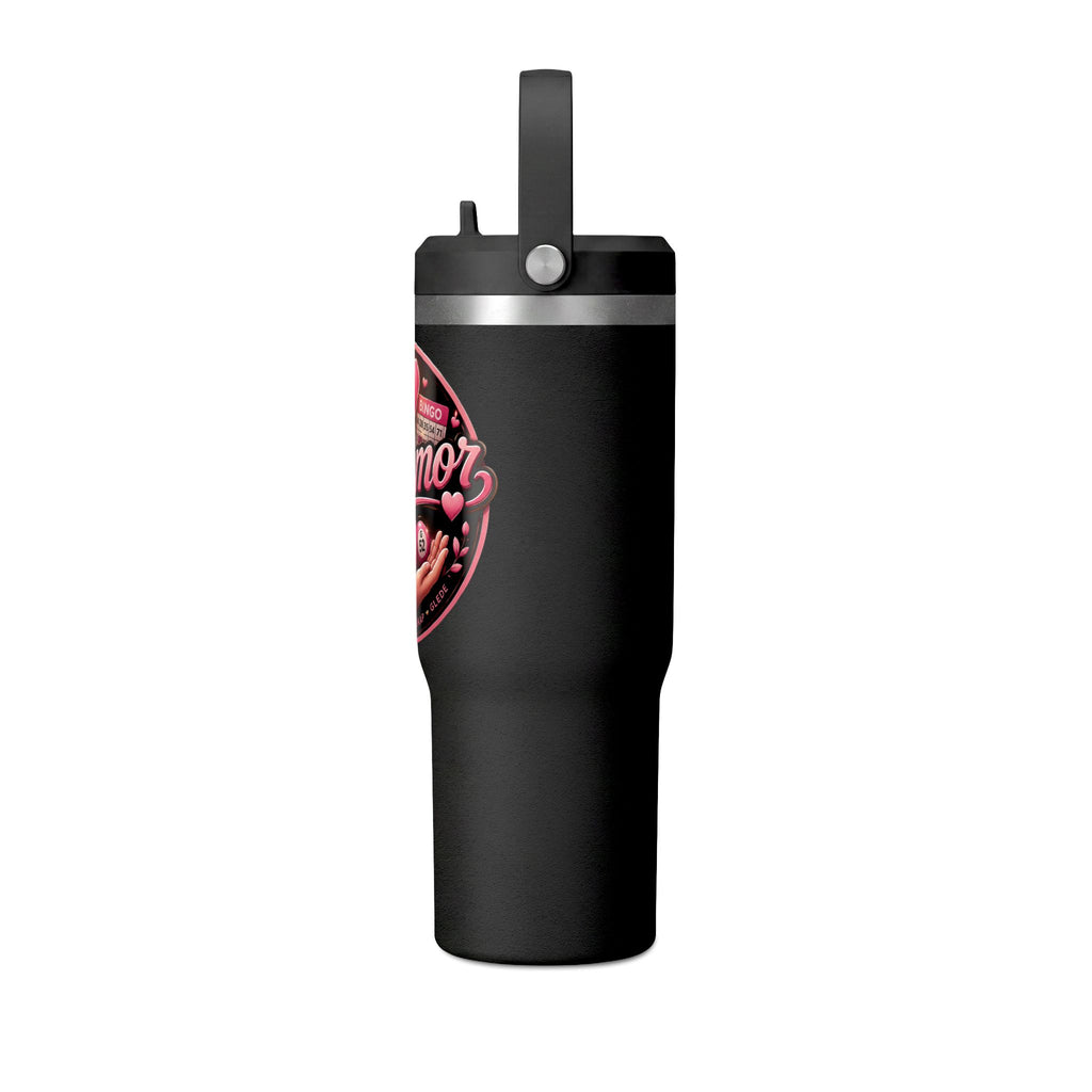 Nomad 32oz Tumbler — Pink Retro Tonemor Heart Logo Travel Mug
