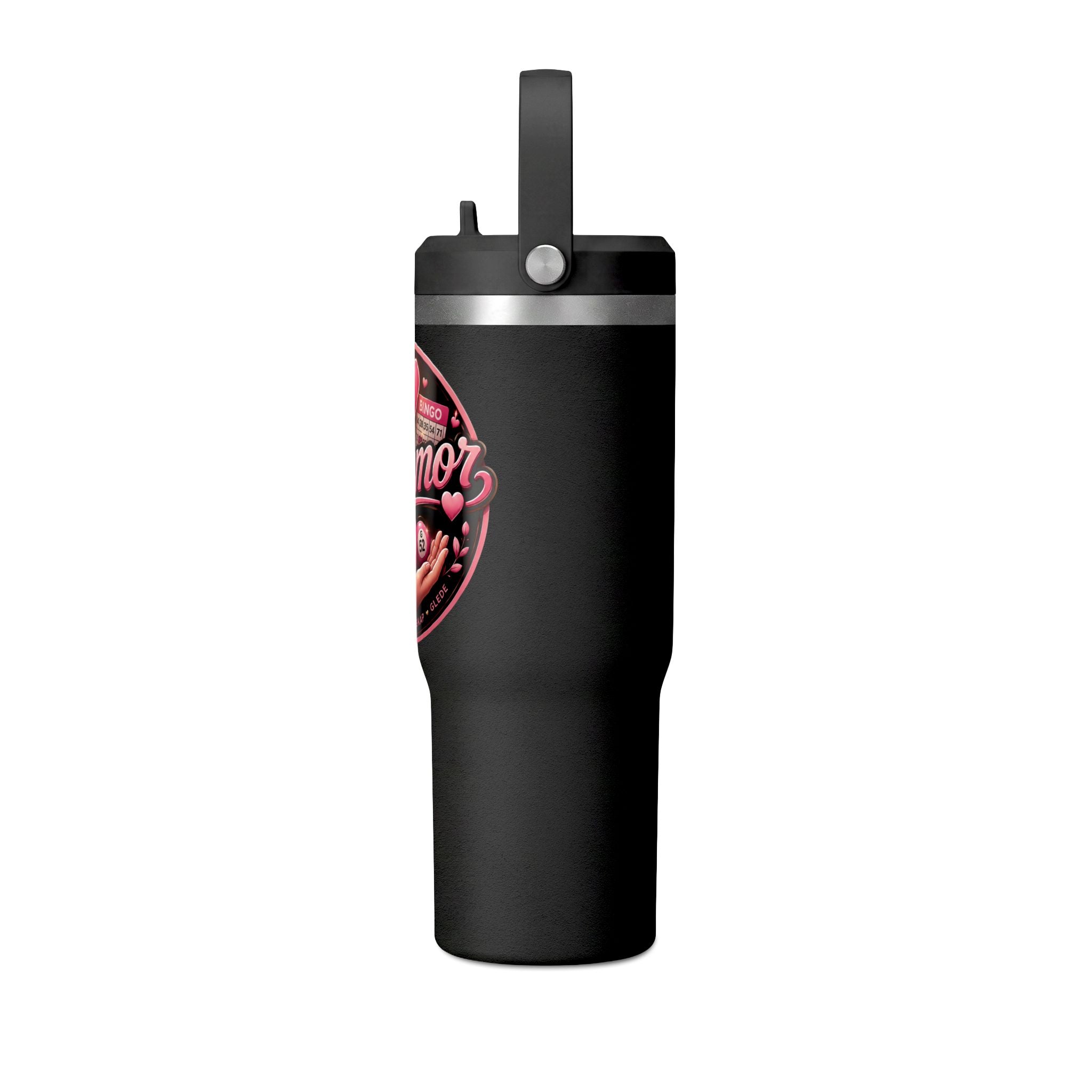 Nomad 32oz Tumbler — Pink Retro Tonemor Heart Logo Travel Mug