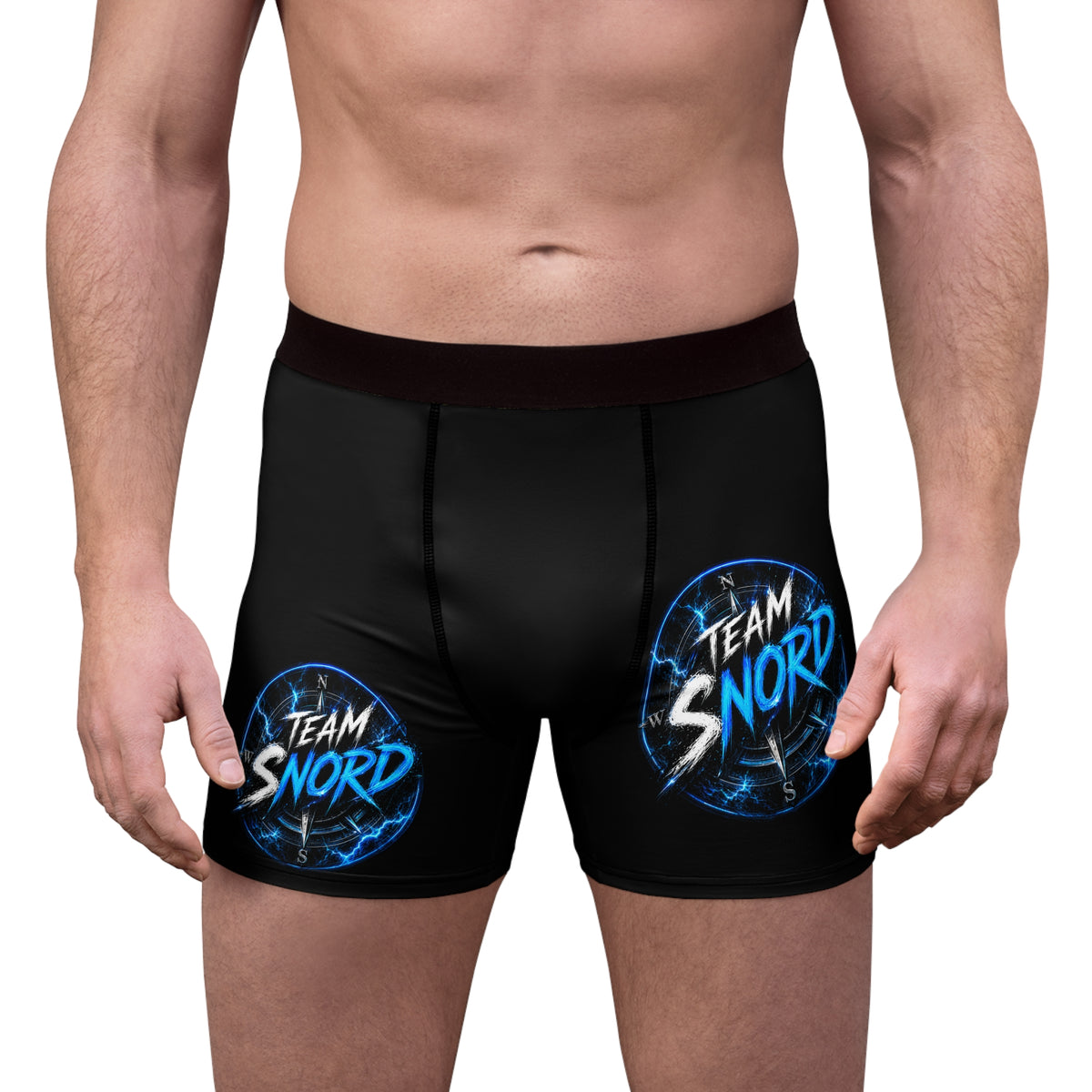 Team Snord Men's Boxer Briefs — Electric Logo All-Over Print
