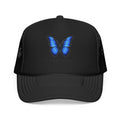 Blue Butterfly Trucker Hat — Vibrant Monarch-Inspired Foam Cap