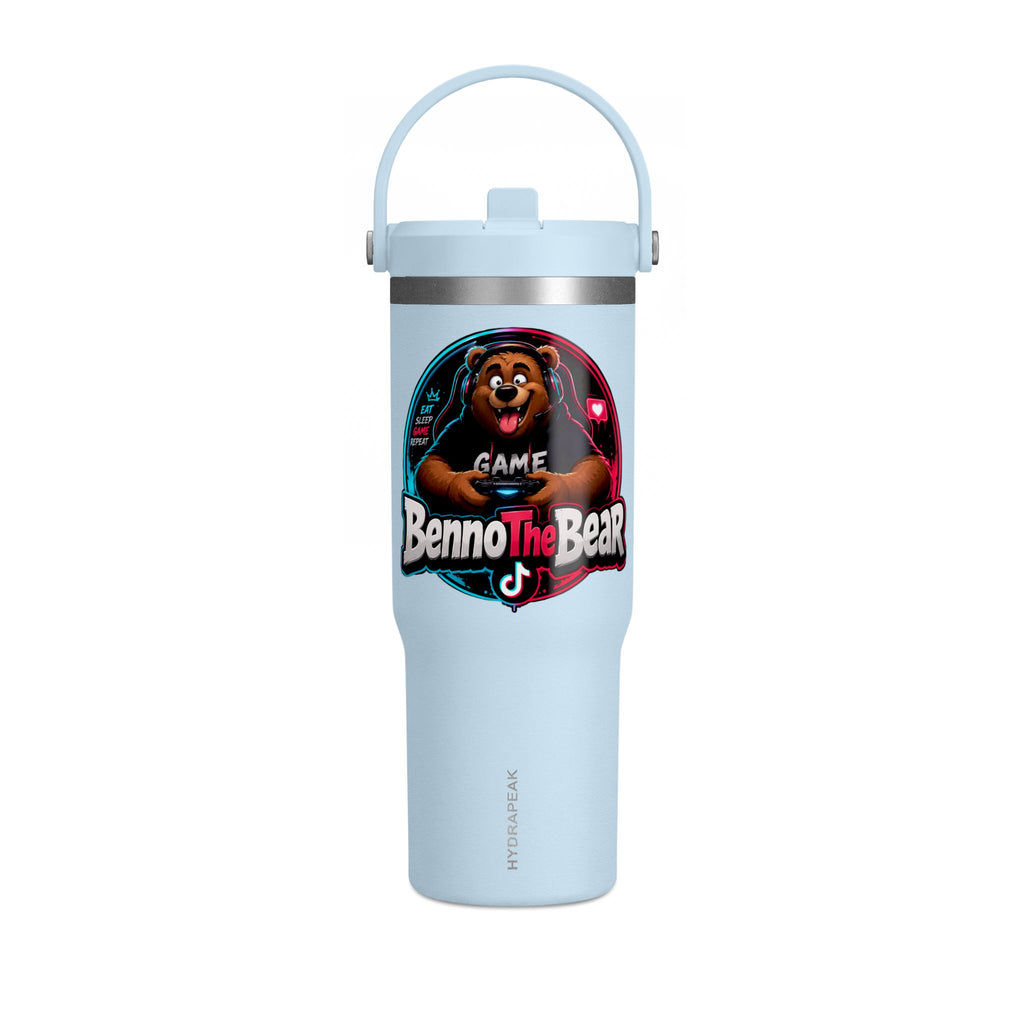 Benno The Bear 32oz Tumbler — Insulated Gaming Travel Bottle