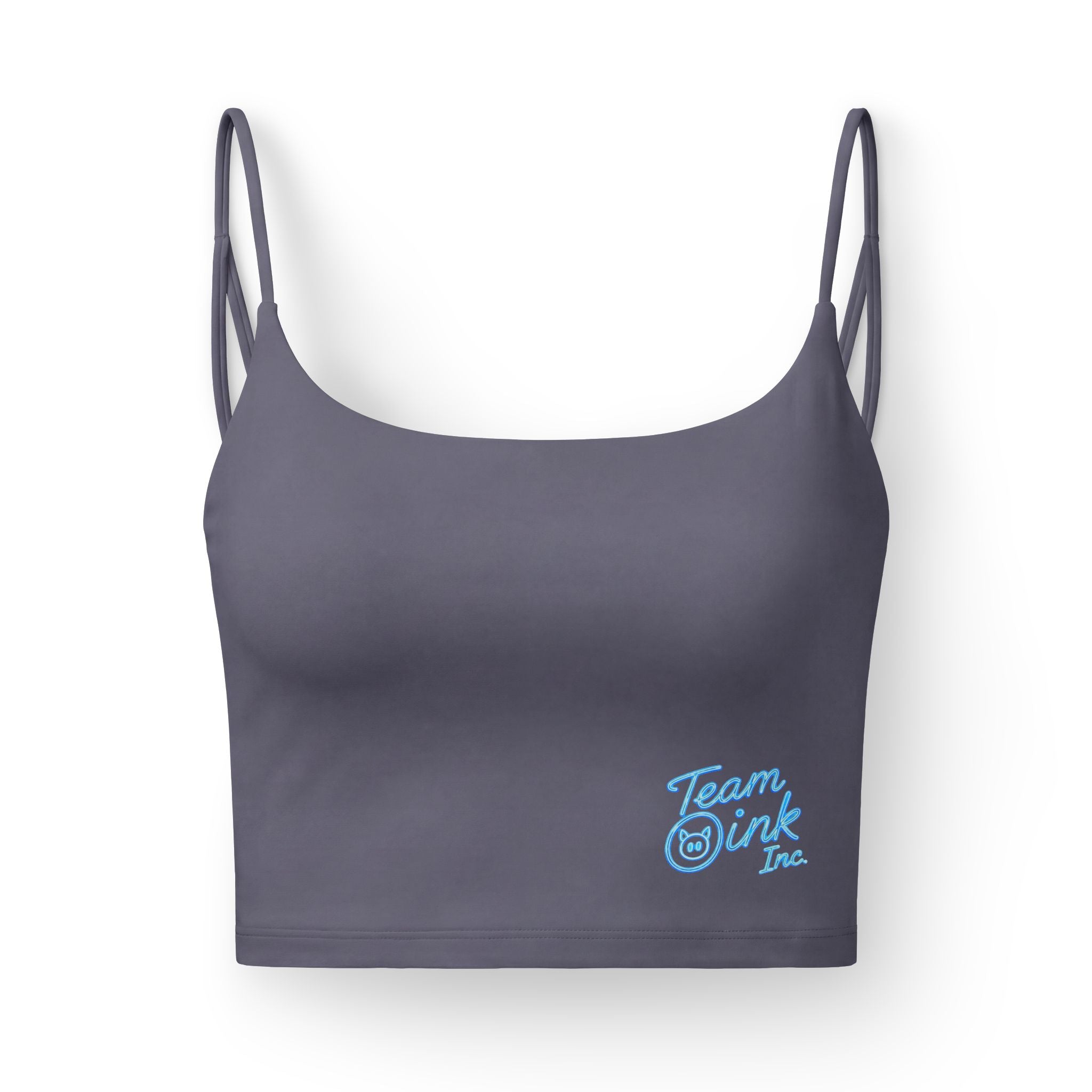 Women's Luxe Bra — 'Team Sink' Logo Crop Bralette, Soft Everyday Support