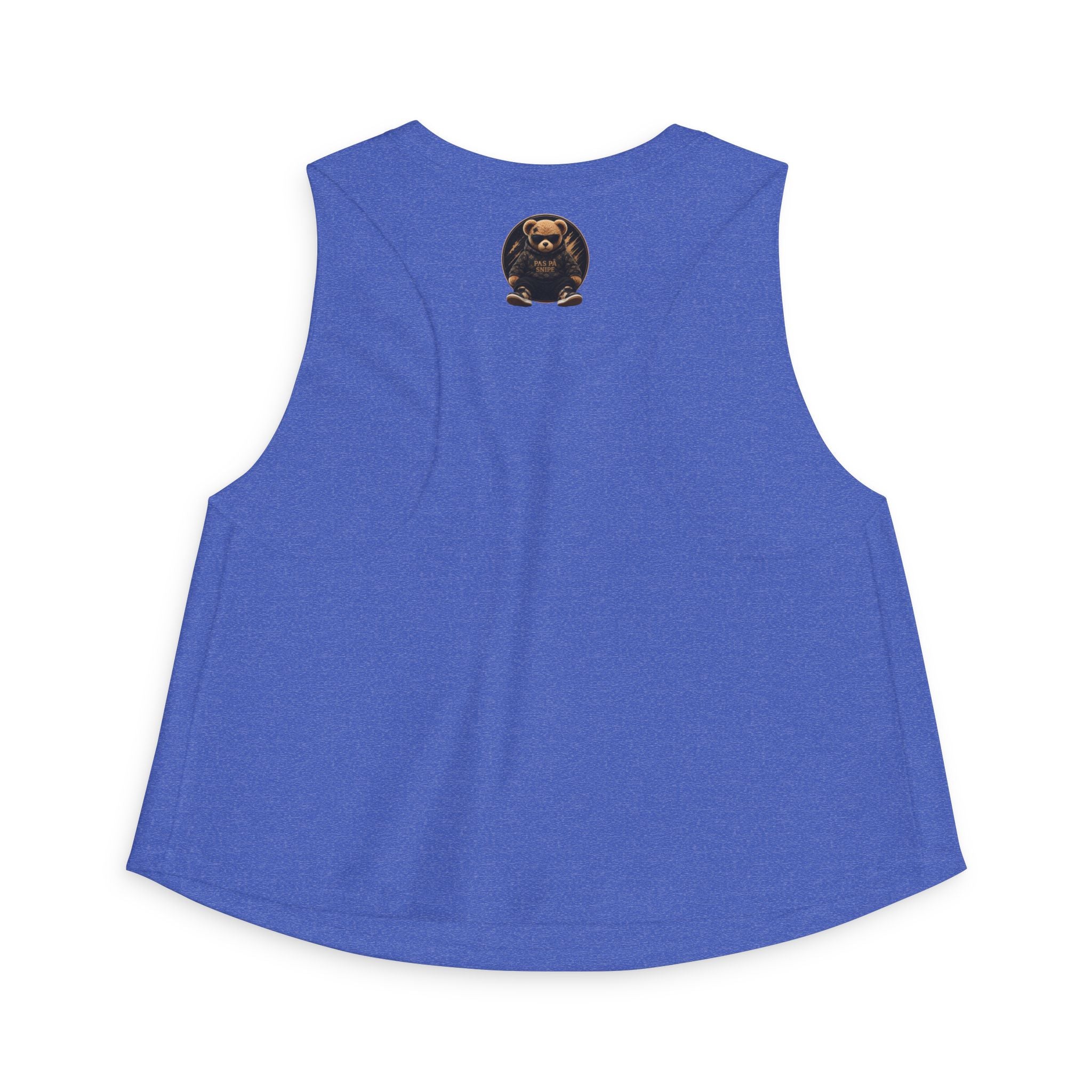 Cute Teddy Bear Graphic Crop Top — "Pas På Snipé" Women's Tank