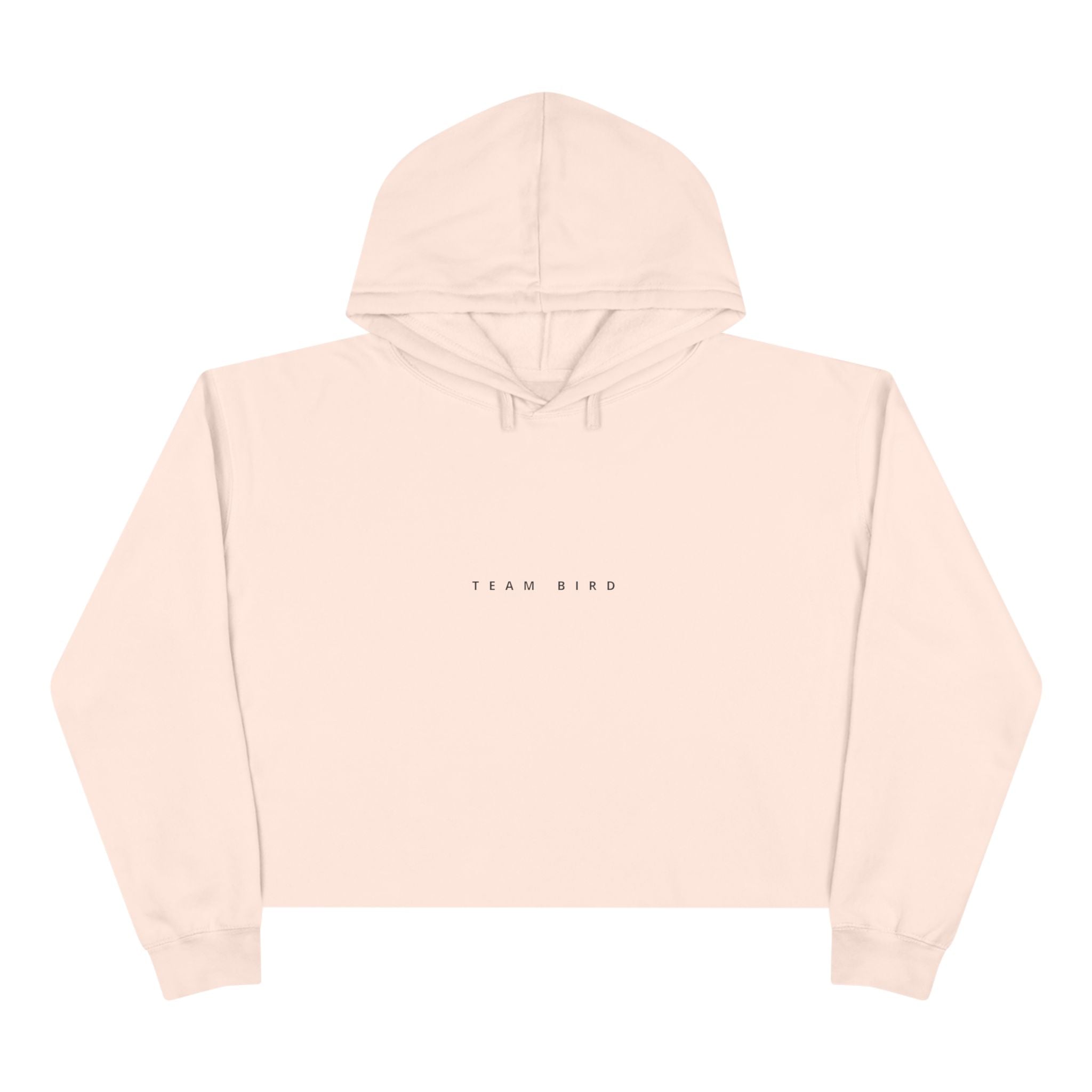 Butterfly Crop Hoodie — Minimal Blue Butterfly Graphic Crop Sweatshirt