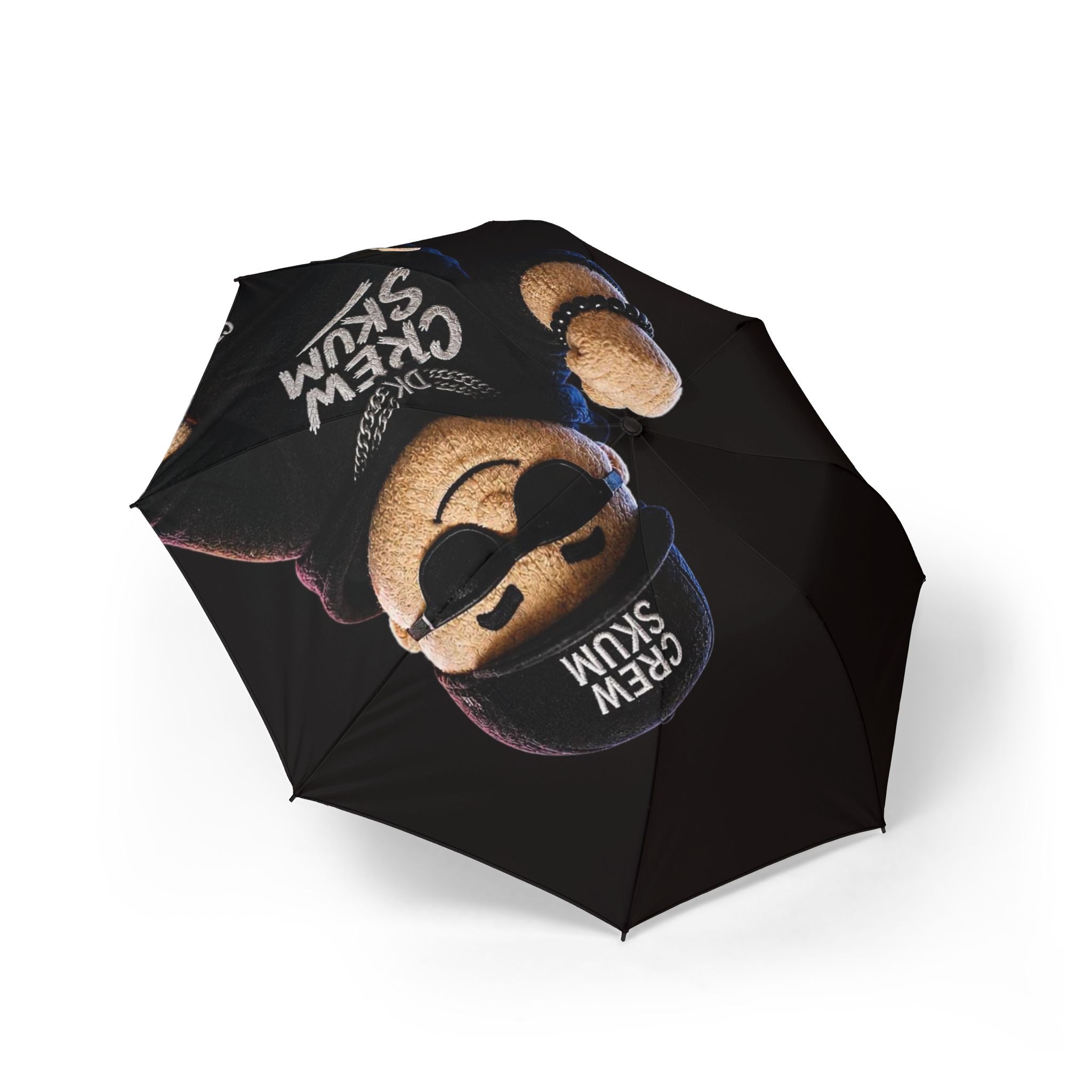 Semi-Automatic Foldable Umbrella — Cool Bear Crew Skum Graphic