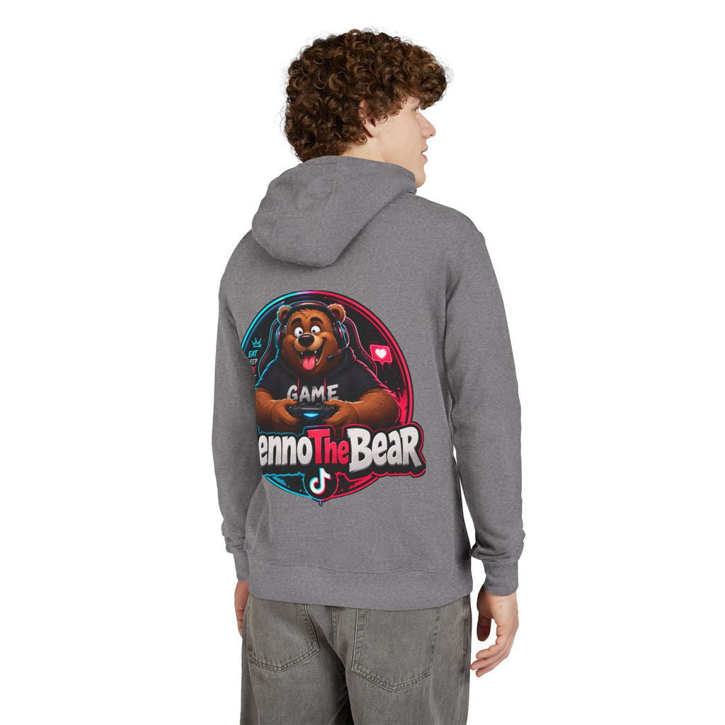 Benno The Bear Gaming Hoodie — Gamer Logo Pullover