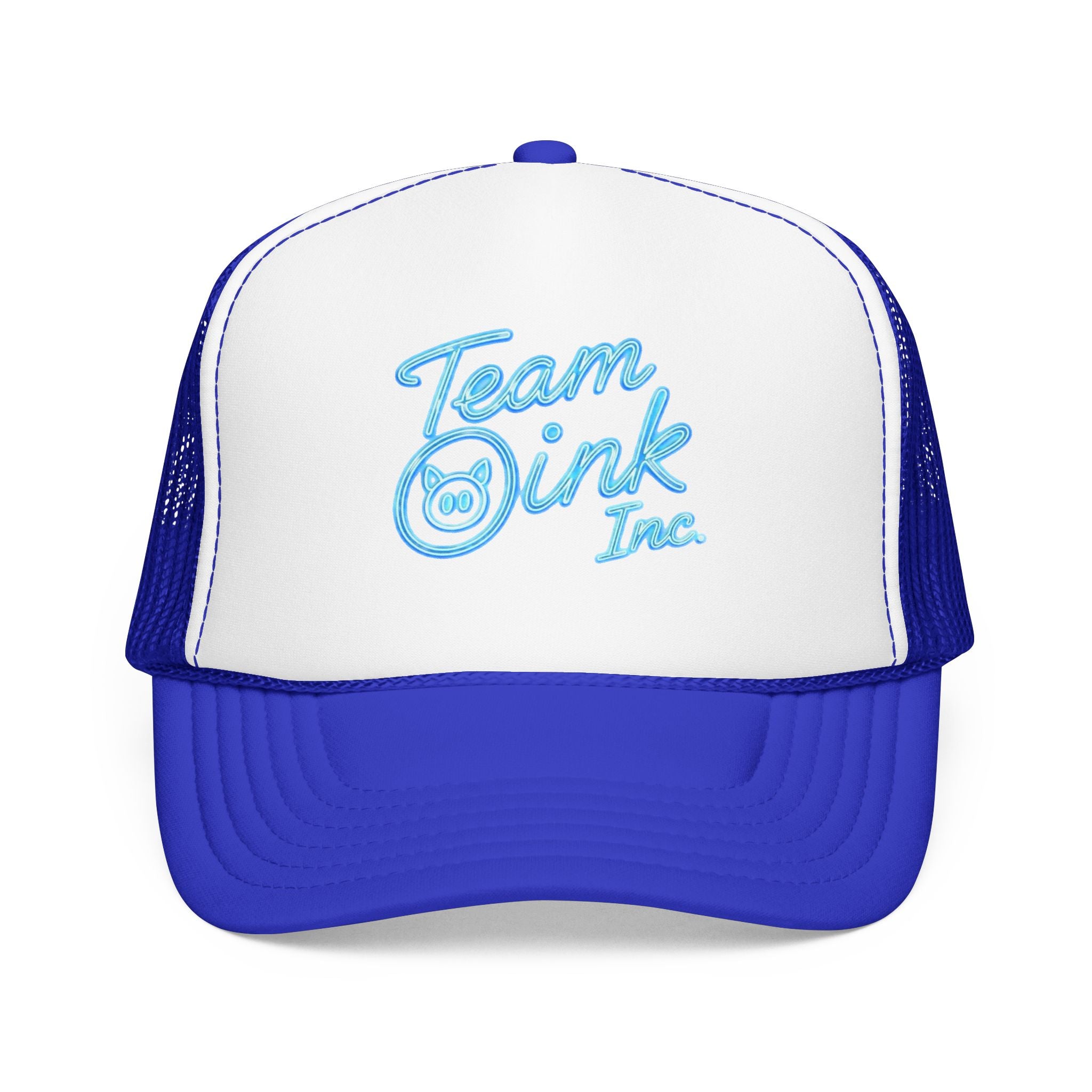 Team Oink Inc. Trucker Hat — Retro Embroidered Foam Cap