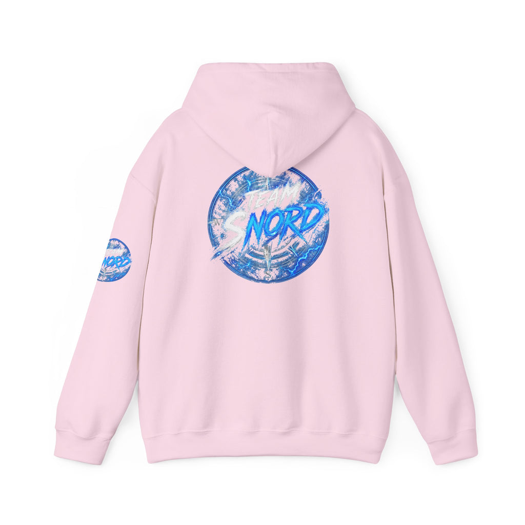 Nord Globe Hoodie — Blue Vintage Graphic Hooded Sweatshirt