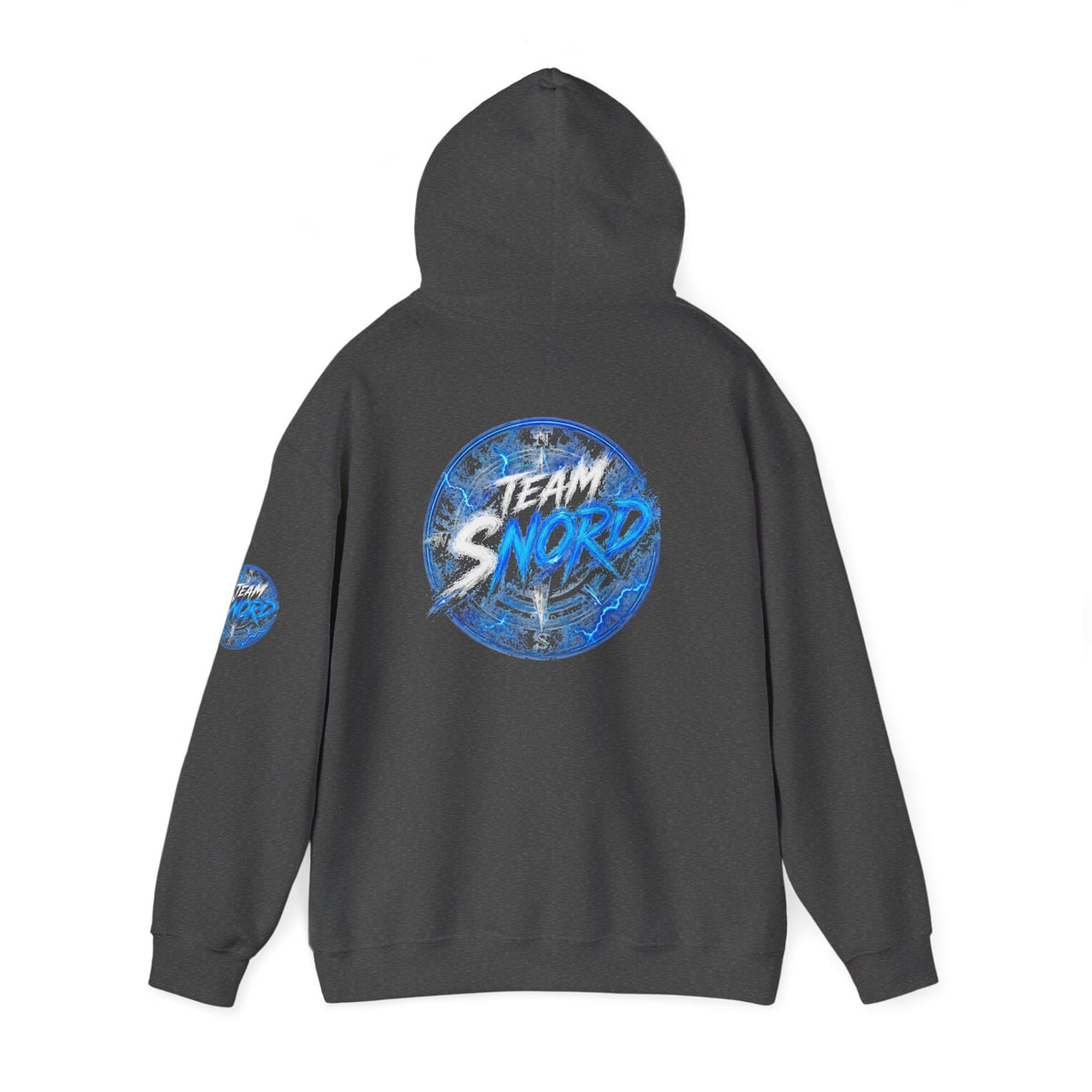 Nord Globe Hoodie — Blue Vintage Graphic Hooded Sweatshirt