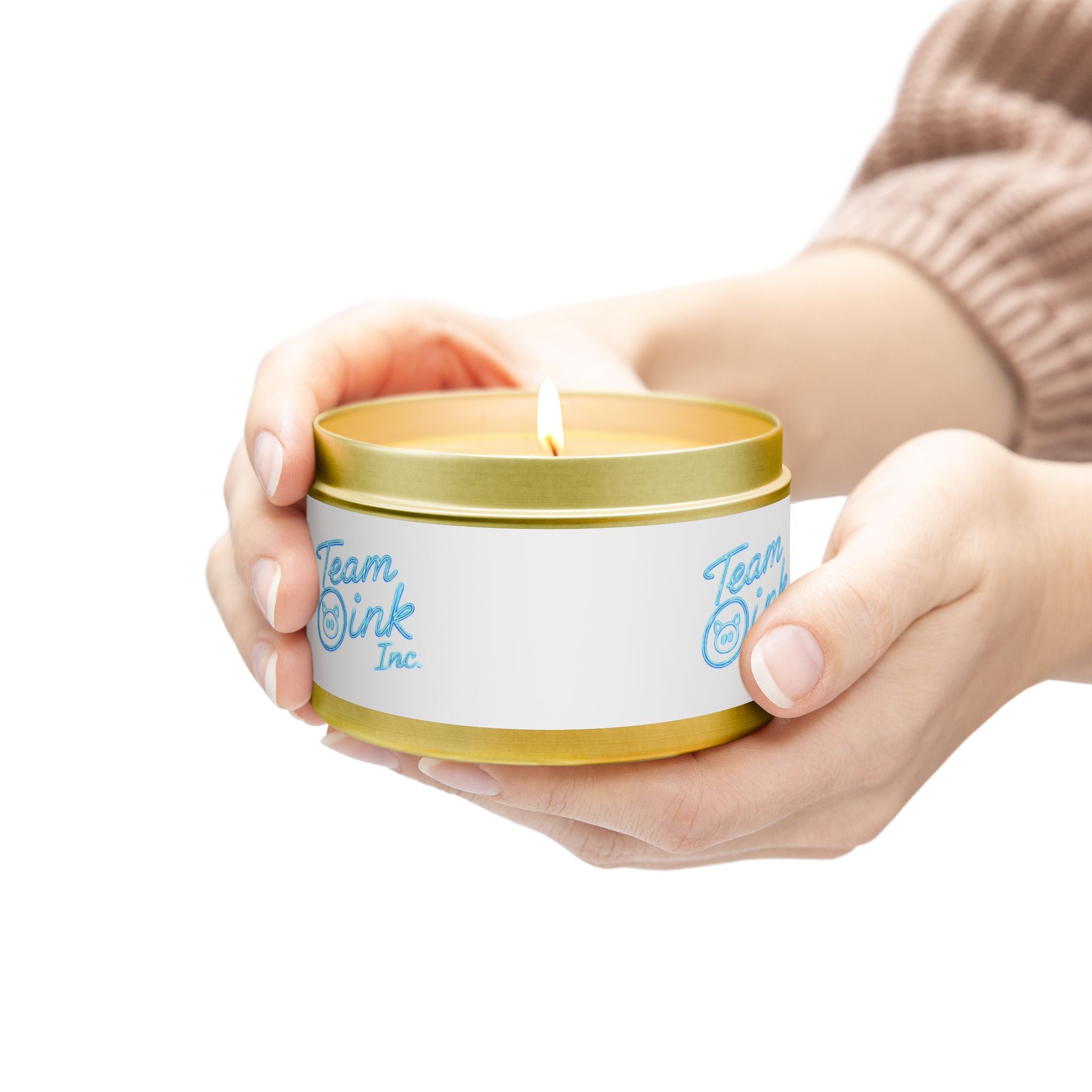 Team Oink Tin Candle — Scented Travel Candle in Portable Tin