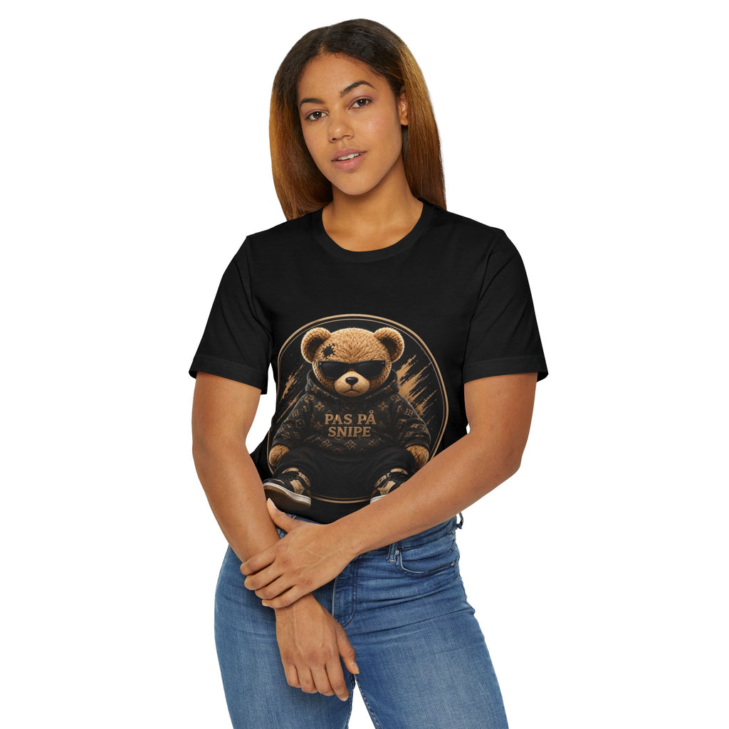 T‑Shirt — 'Pas På Snipe' Teddy Bear Graphic Tee