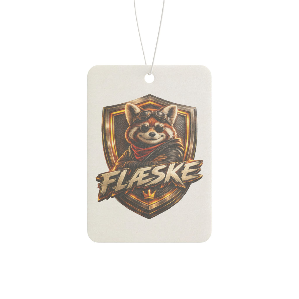 Raccoon Crest Car Air Freshener — "FLÆSKE" Scented Car Charm
