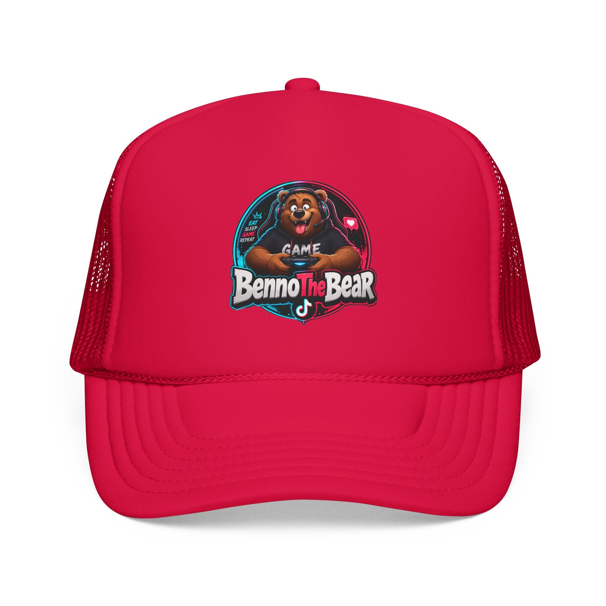 Trucker Hat — 'Benno the Bear' Gaming Logo Foam Cap