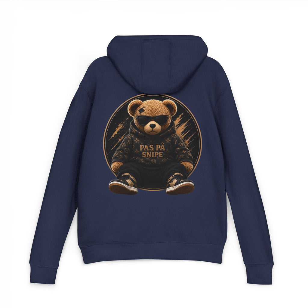 Teddy Bear Hoodie — 'Pas På Snipe' Graphic Pullover