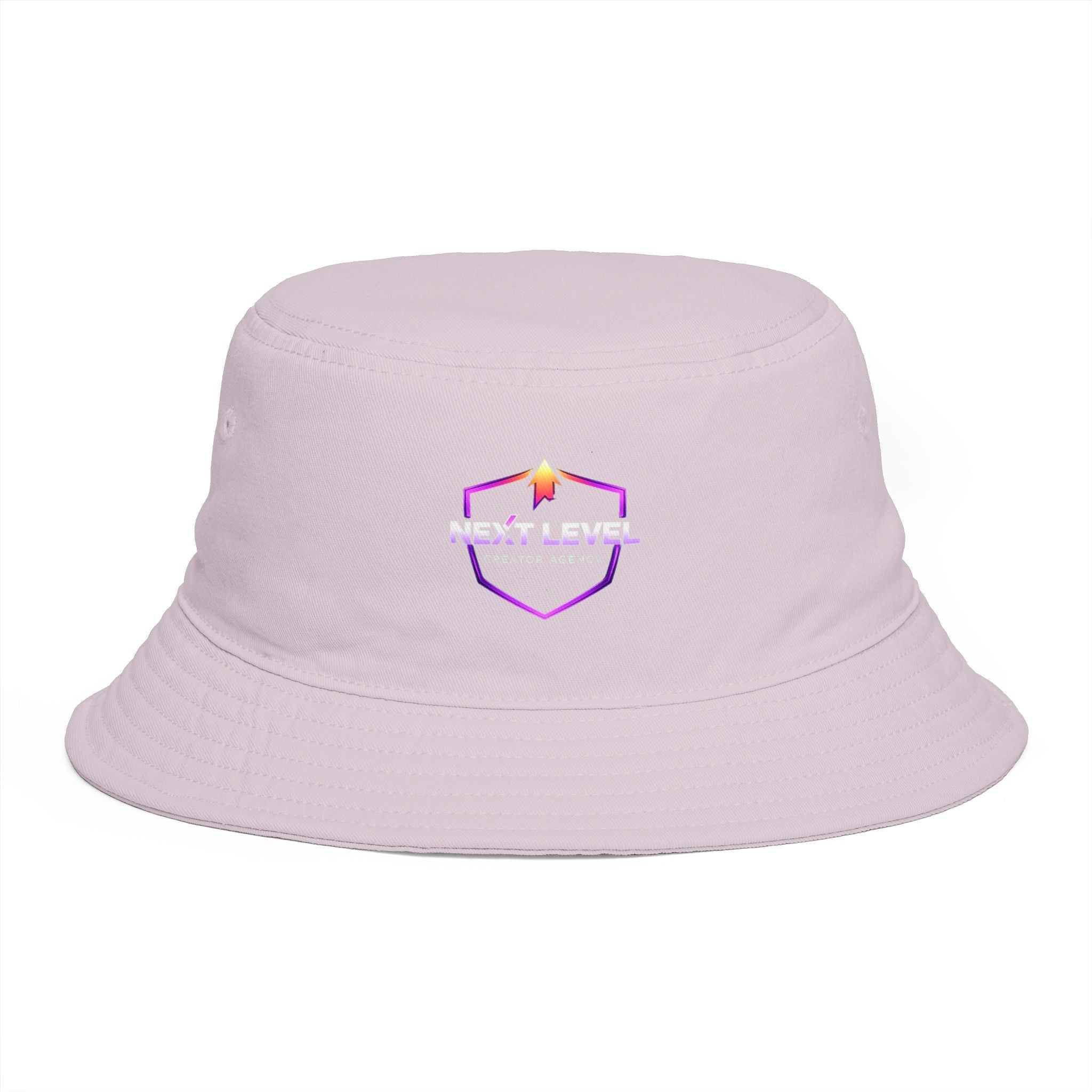 Next Level Creation Agency Brown Bucket Hat — Logo Embroidered Streetwear
