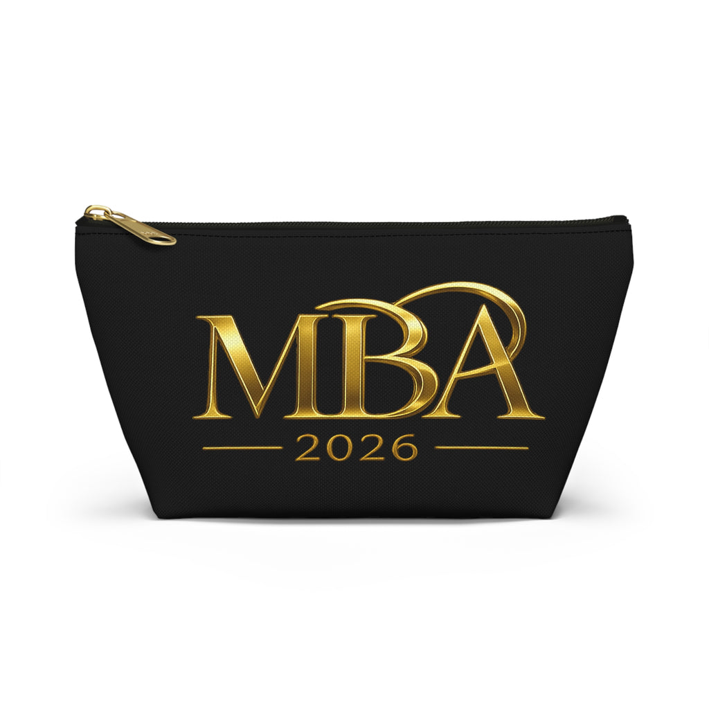 MBA 2026 Gold Logo Accessory Pouch