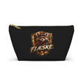 Flæske Red Panda Emblem Accessory Pouch — T‑Bottom Makeup & Gadget Organizer