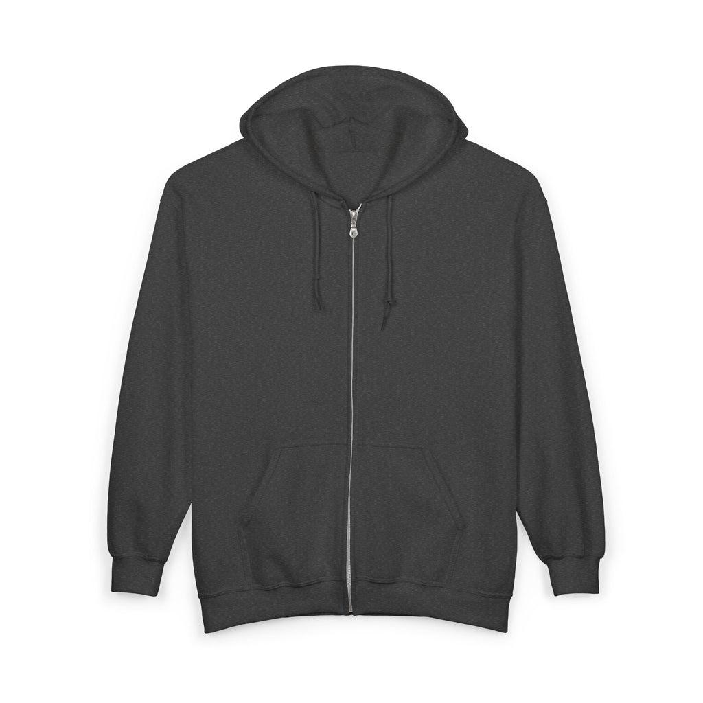 Bear Protector Zip Hoodie — 'Pas de Venin' Vintage Teddy Graphic