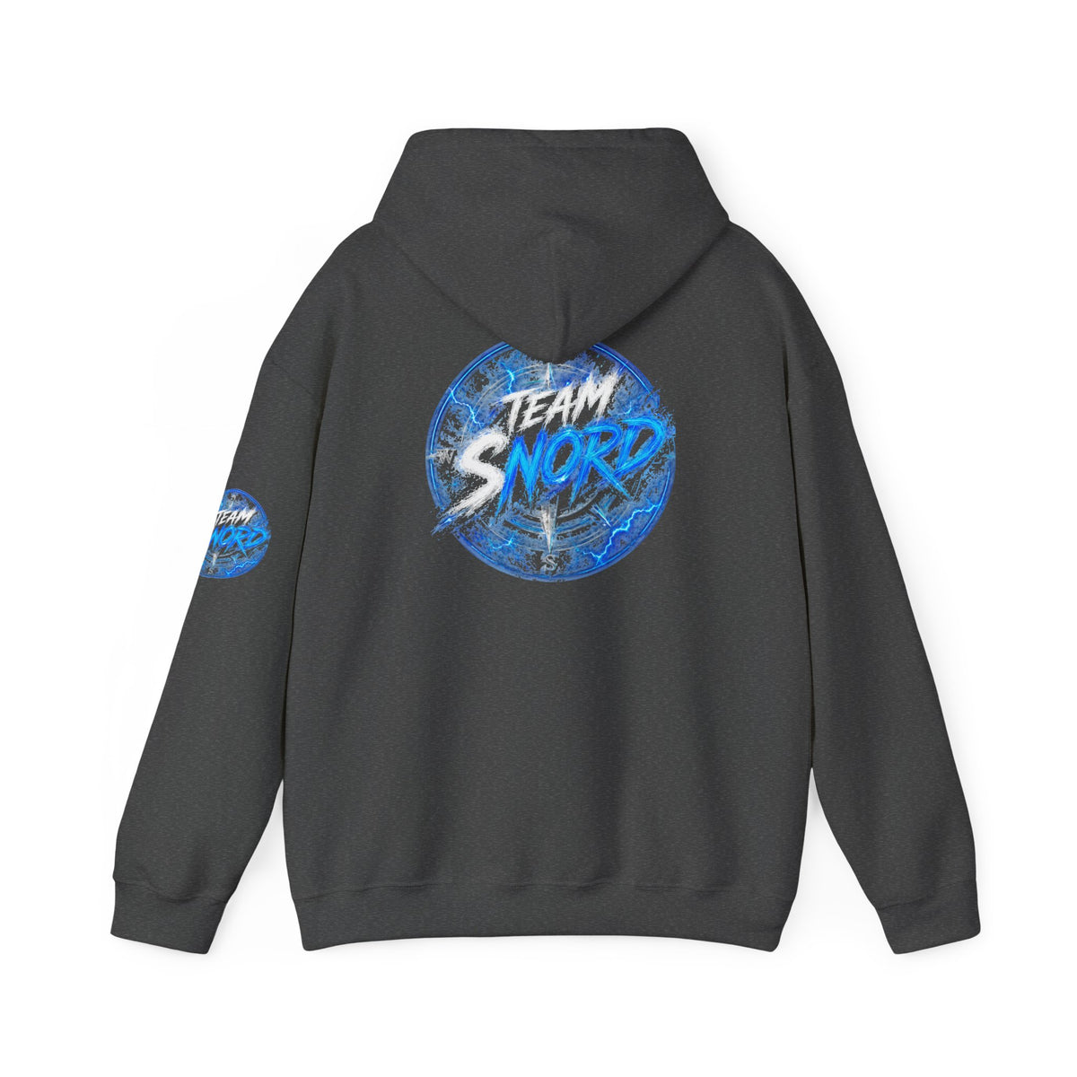 Nord Globe Hoodie — Blue Vintage Graphic Hooded Sweatshirt