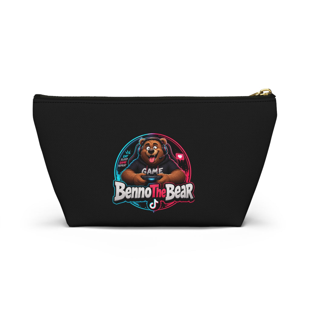 Benno The Bear Gamer Accessory Pouch — T‑Bottom Cosmetic & Tech Organizer