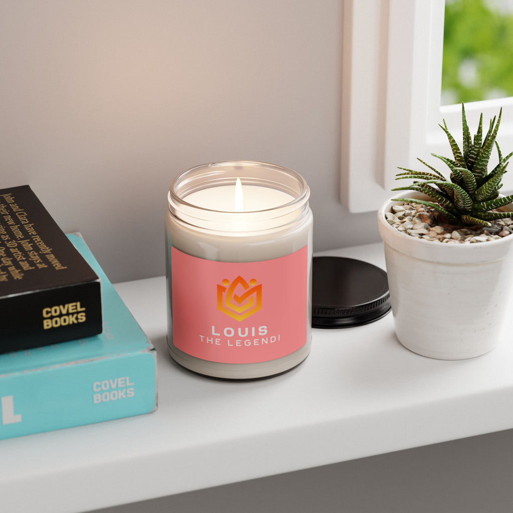 Personalized Scented Soy Candle - "Louis The Legend" | 9oz Gift Candle